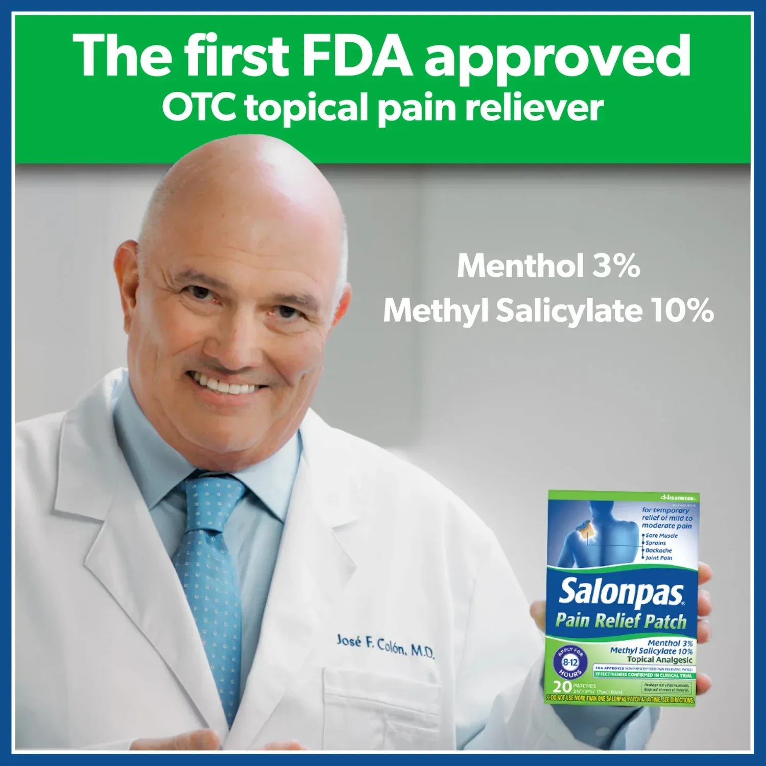Salonpas Mild to Moderate Pain Relief Patch, Small, 20 Count - Image 7
