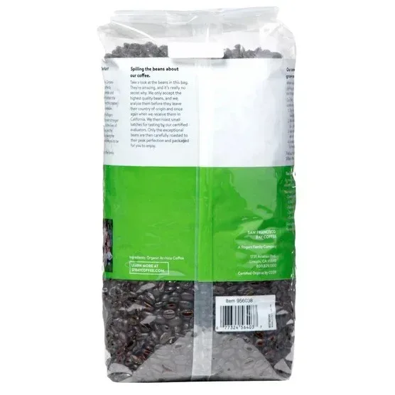 San Francisco Bay Organic Rainforest Blend Whole Bean Coffee 3 lbs, 2-pack - Image 4