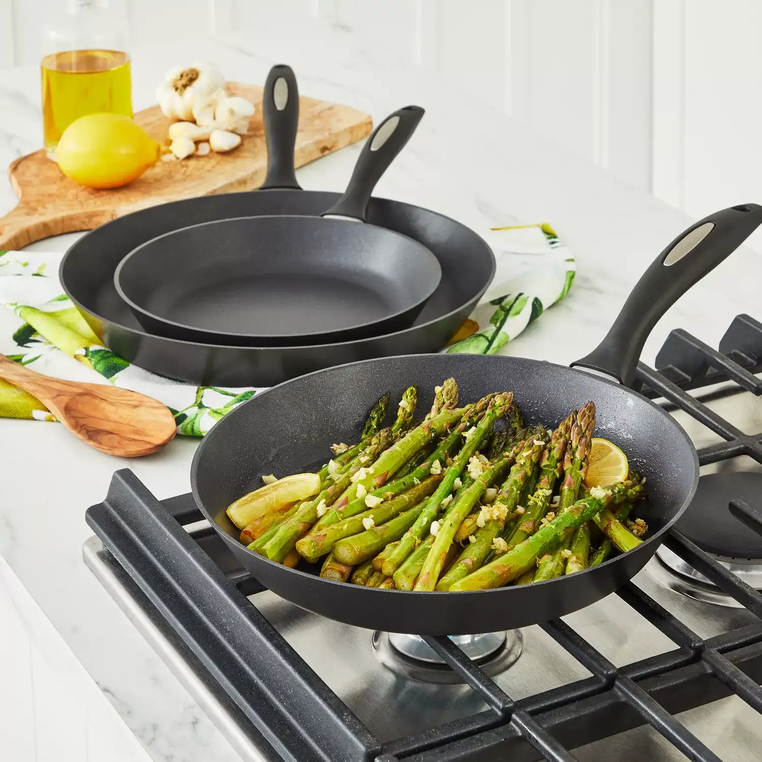Scanpan ES5 Set of 3 French Skillets, 8.5", 10" and 12" - Image 3