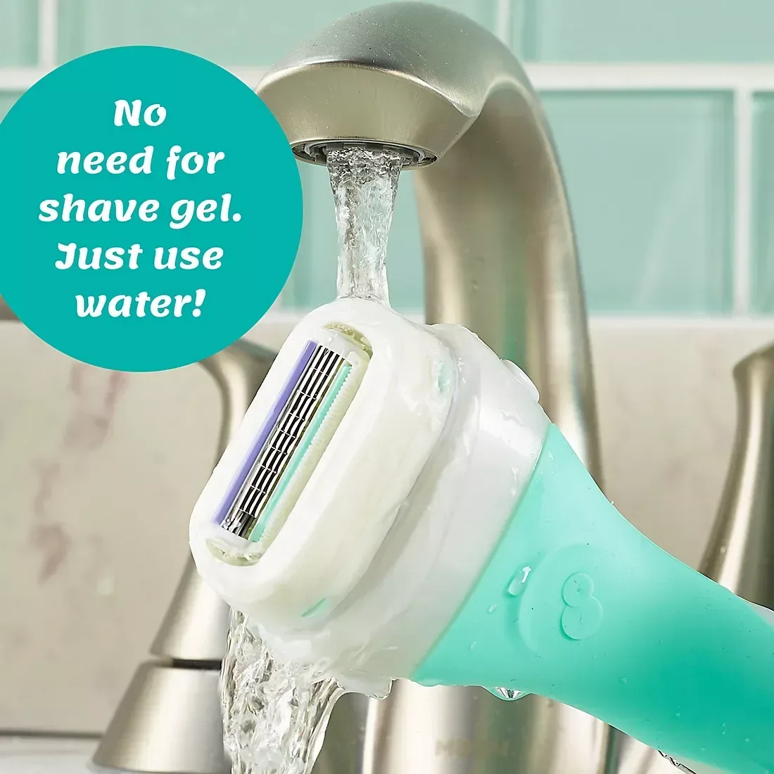 Schick Intuition Sensitive Care Women's Razor With Natural Aloe, 1 Razor Handle & 12 Refill Blades - Image 3