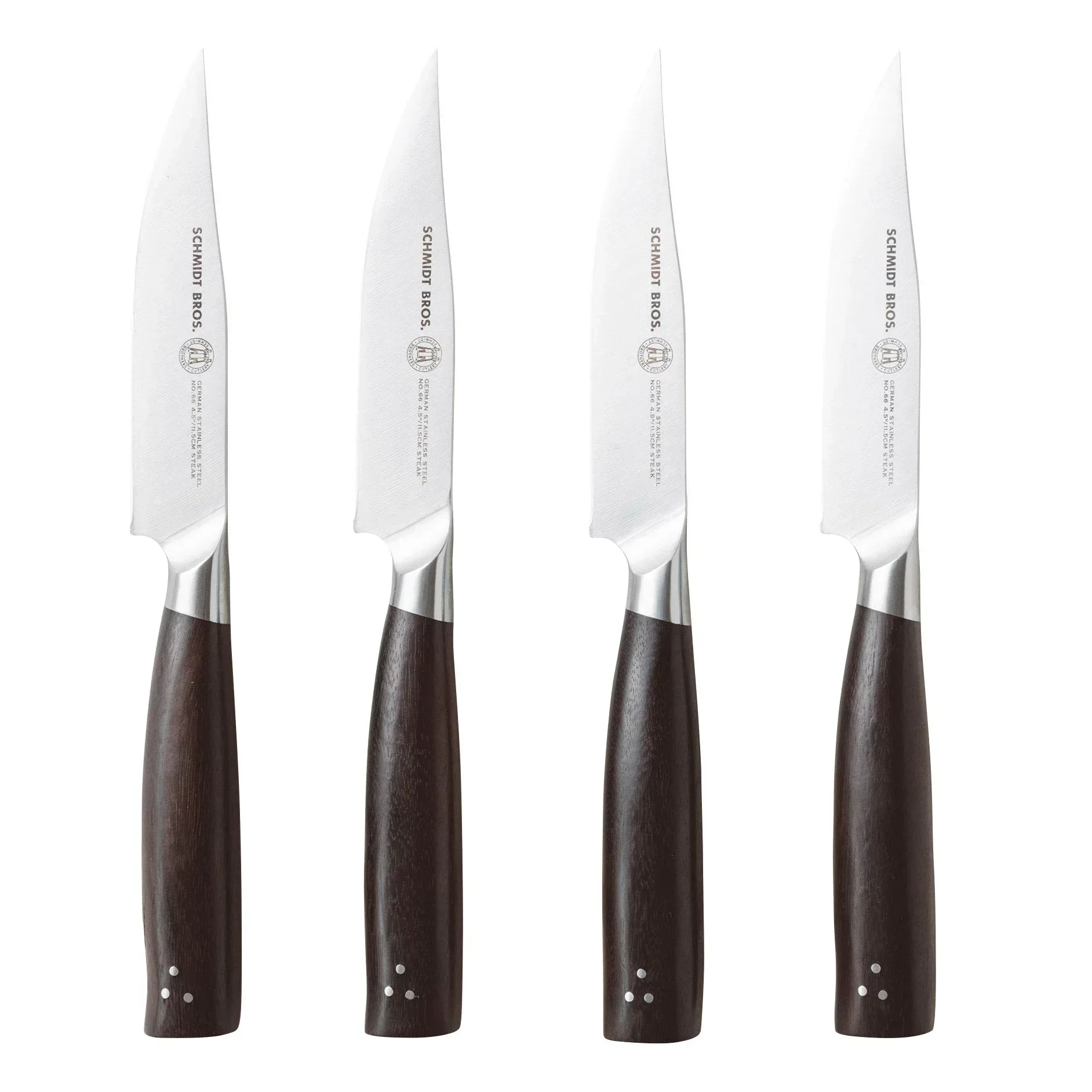 Schmidt Brothers Cutlery Delta Series Acacia Wood 4-pack Steak Knife Set - Image 3