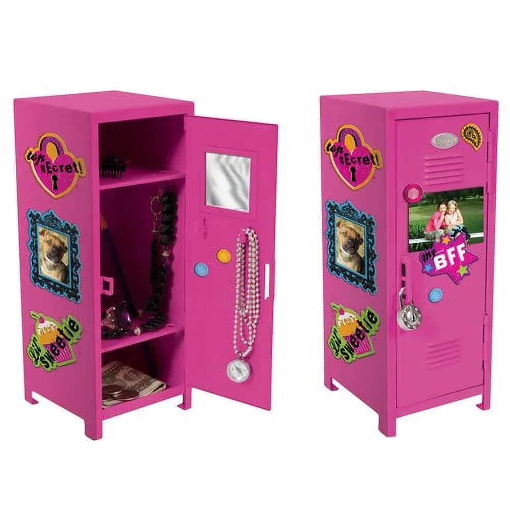 Schylling Girl Talk Locker with Magnets Dollhouse Accessory, Plastic - Image 2