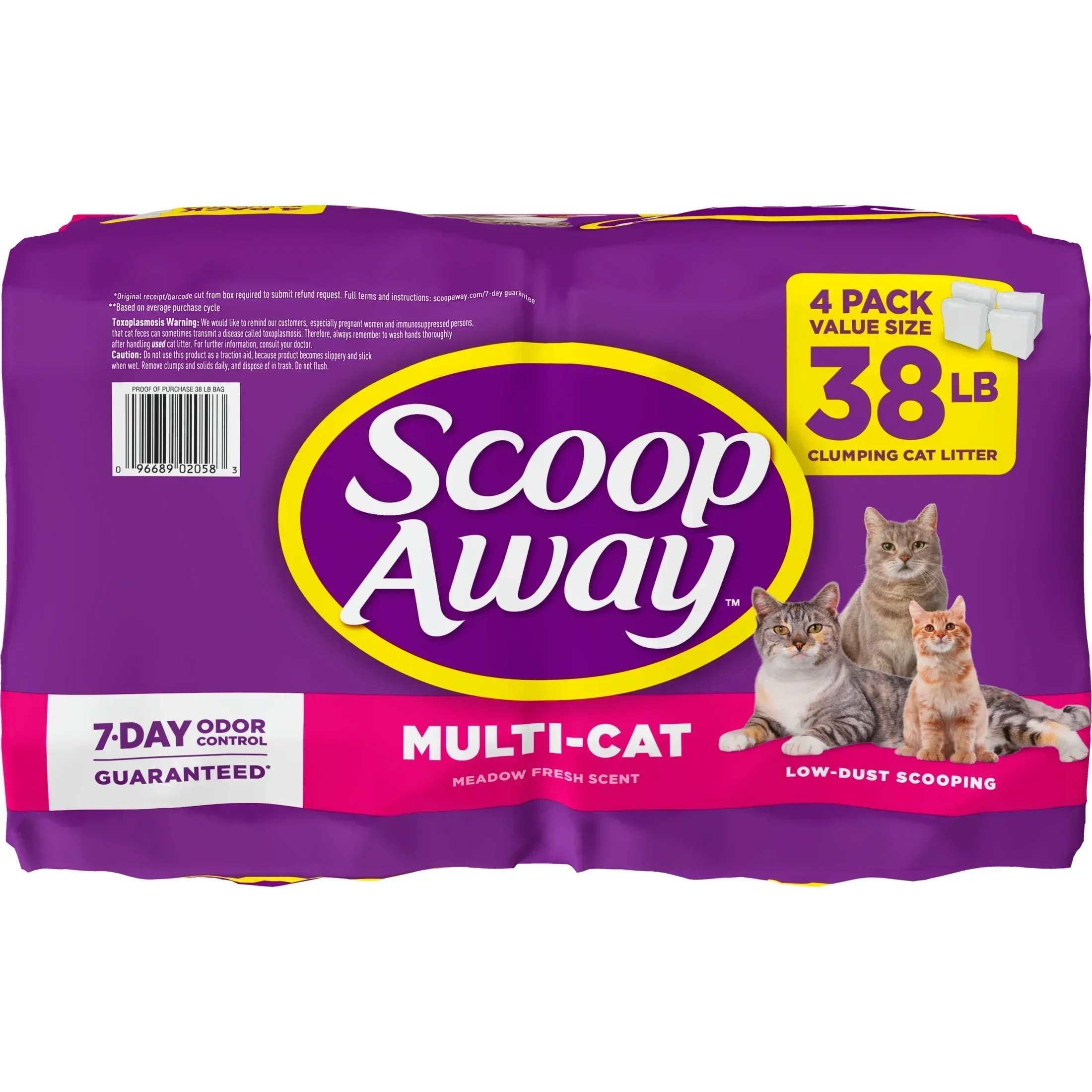 Scoop Away Multi Cat Litter With Meadow Fresh Scent, 38 lb. Box - Image 17