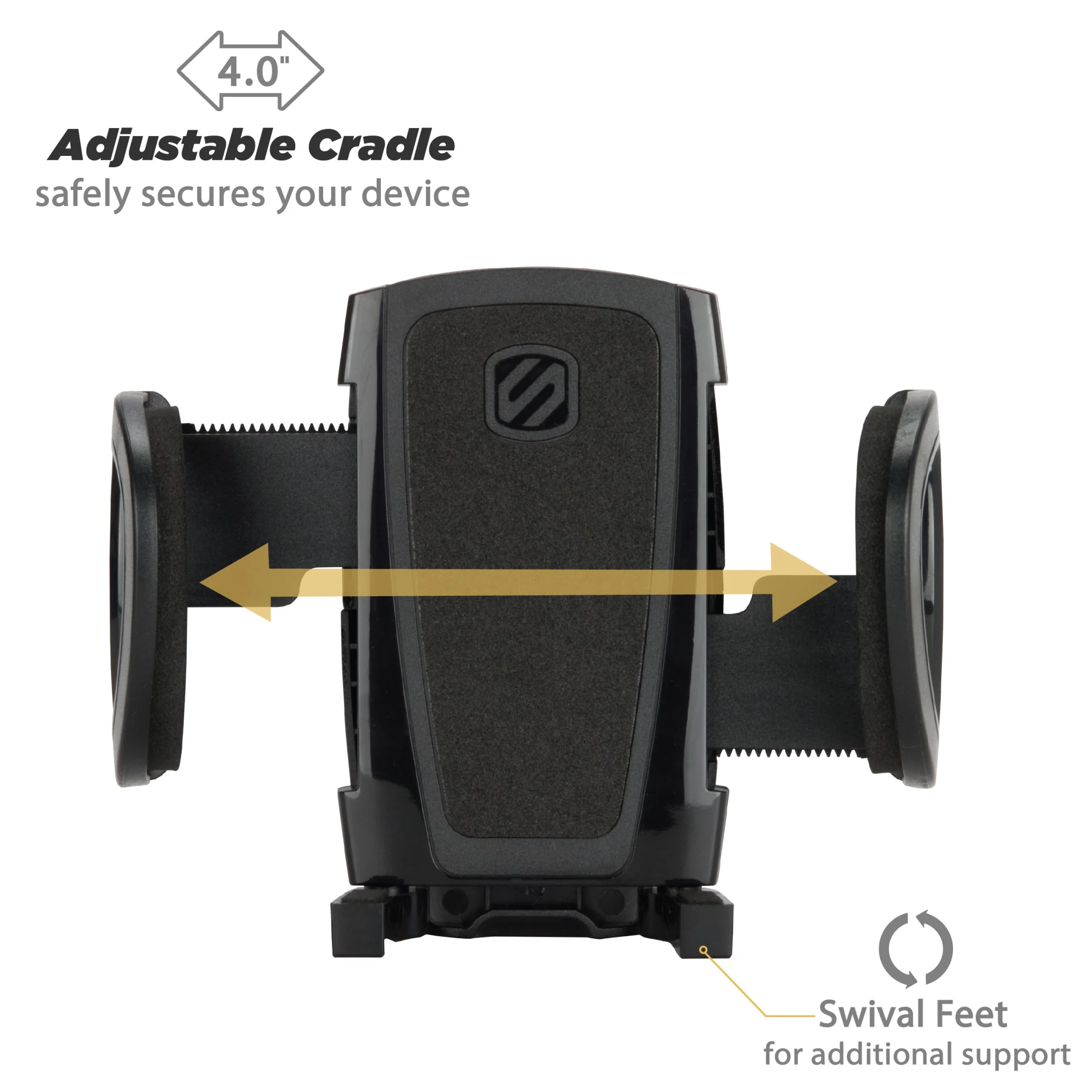 Scosche IHW10-SP1 4-in-1 Stick Grip Suction Cup Vent/Dash/Windshield Mount Kit Black - Image 3