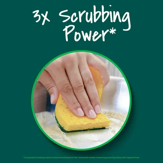 Scotch-Brite Heavy Duty Scrub Sponge, 6 Sponges - Image 3