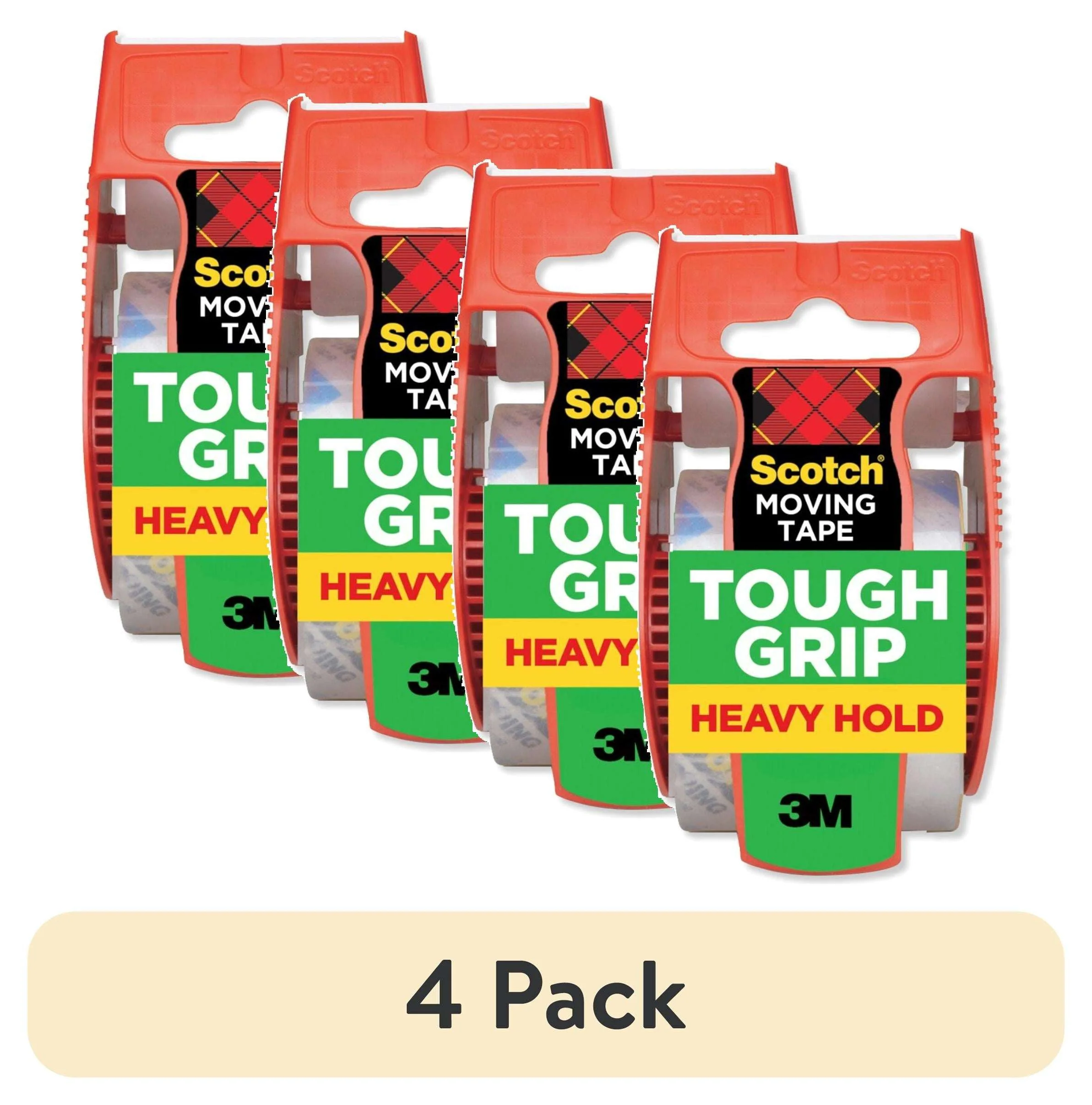 Scotch Tough Grip Moving Packaging Tape, Clear, 1.88 in x 925 in, 1 Roll - Image 10