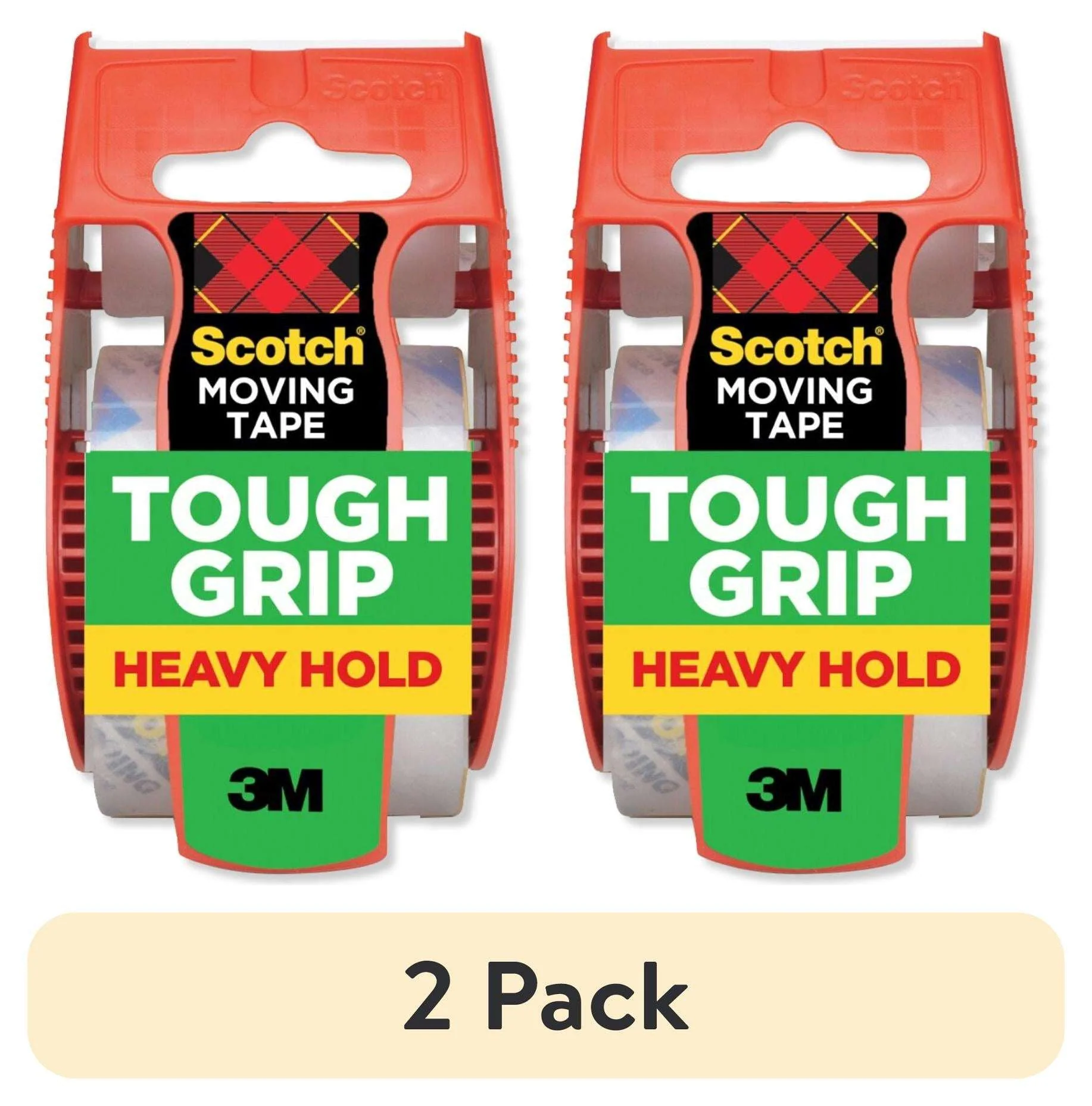 Scotch Tough Grip Moving Packaging Tape, Clear, 1.88 in x 925 in, 1 Roll - Image 9
