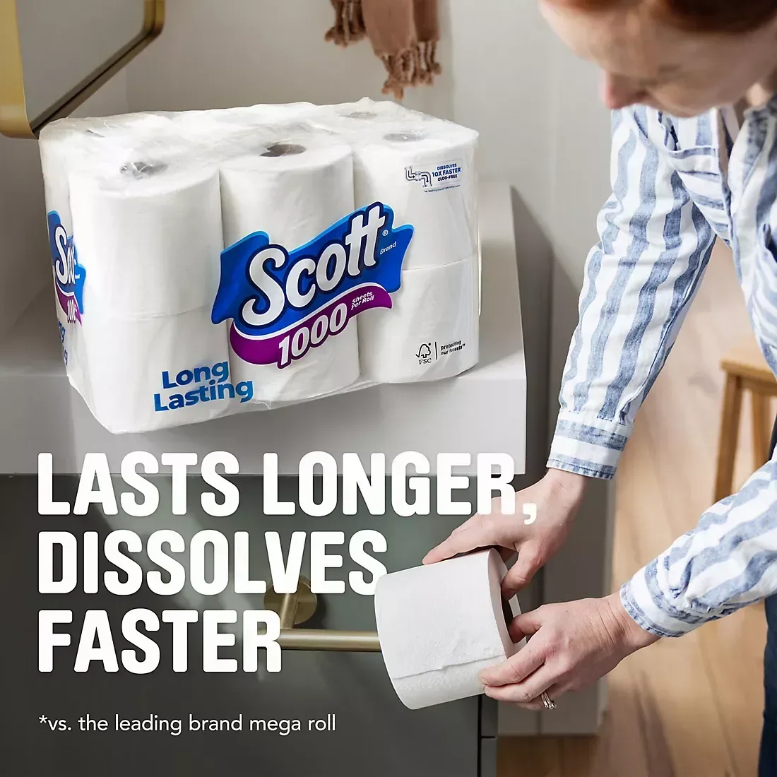 Scott Toilet Paper, 36 pk./1,100 sheets per roll - Image 2
