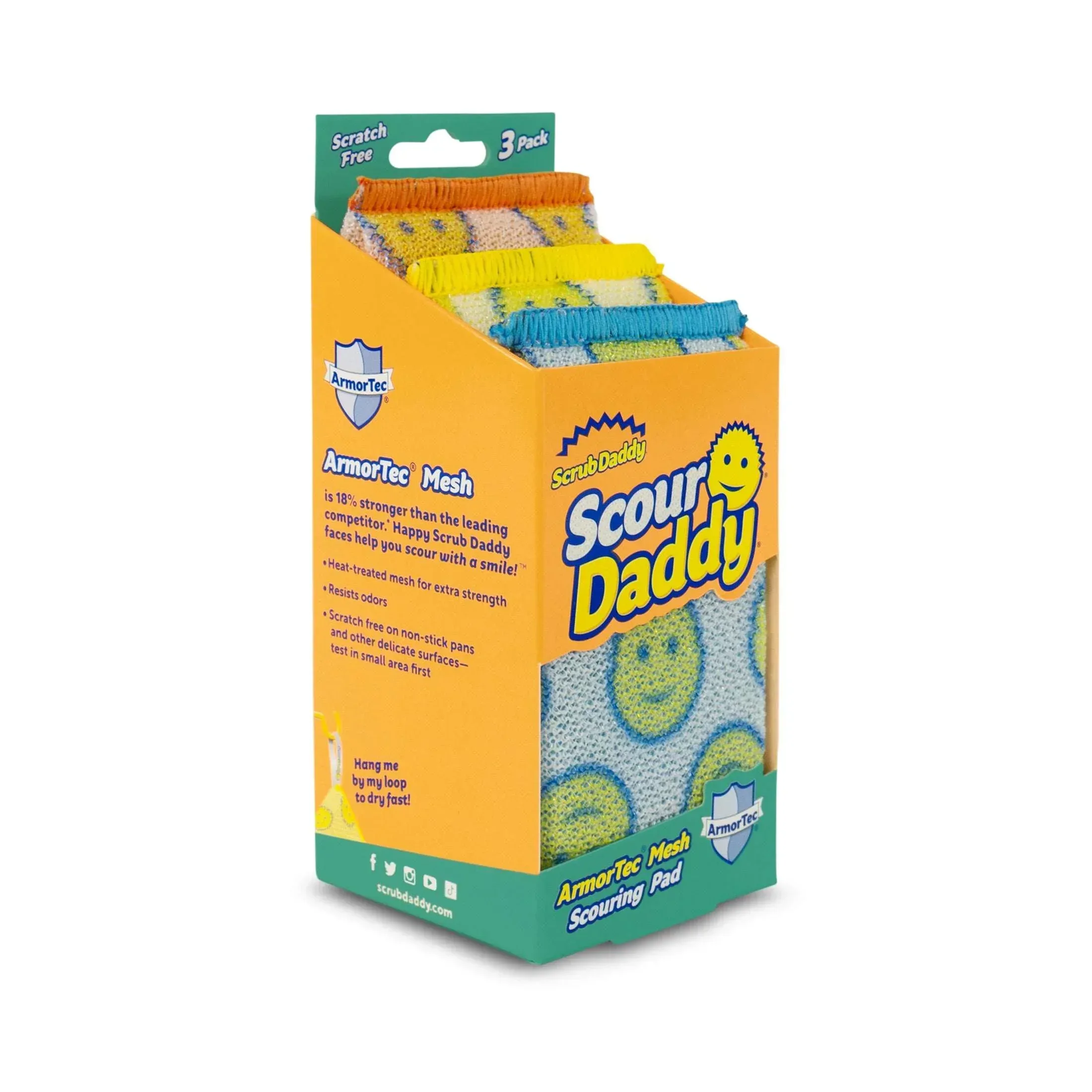 Scrub Daddy Scour Daddy Non-Scratch Scour Pads, 3 Count - Image 3