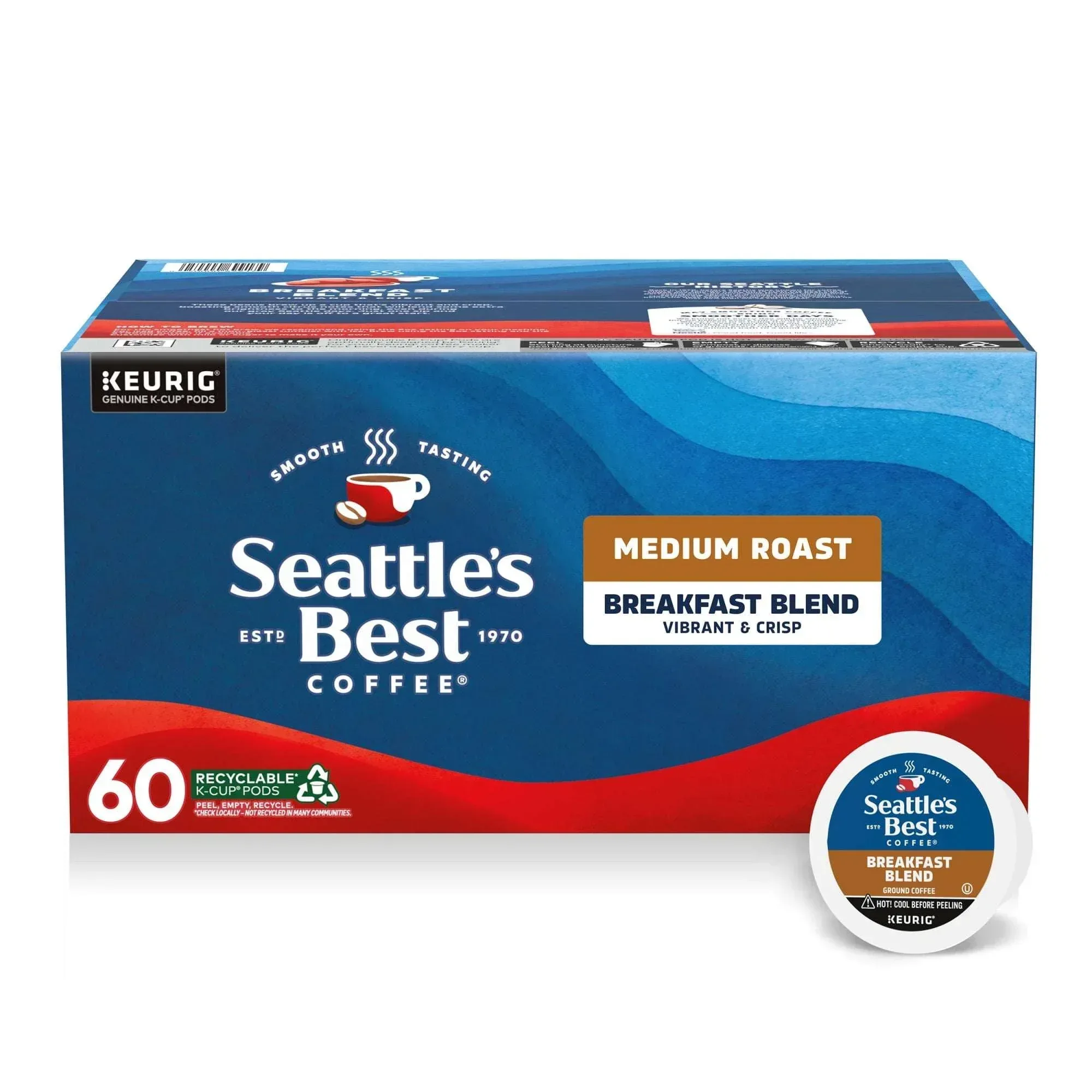 Seattle’s Best Coffee, Breakfast Blend, Medium Roast K-Cup Coffee Pods, 60 Count - Image 4