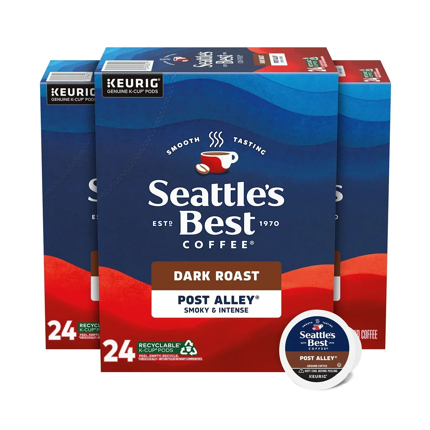 Seattle's Best Coffee Dark Roast K-Cup Coffee Pods, Post Alley Blend, 72 ct.