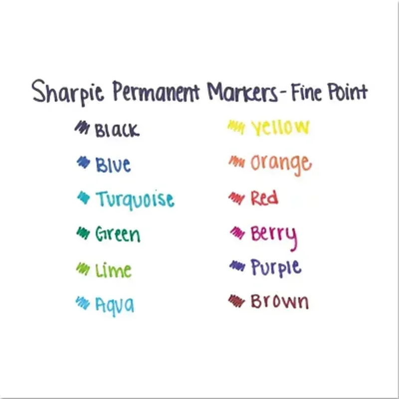 Sharpie Permanent Marker - Fine Point - Select Color - 12 Ct. - Image 4