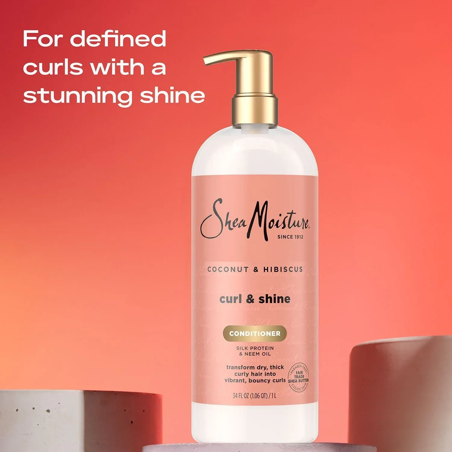 Shea Moisture Coconut Hibiscus Conditioner, 34 fl. oz. - Image 5