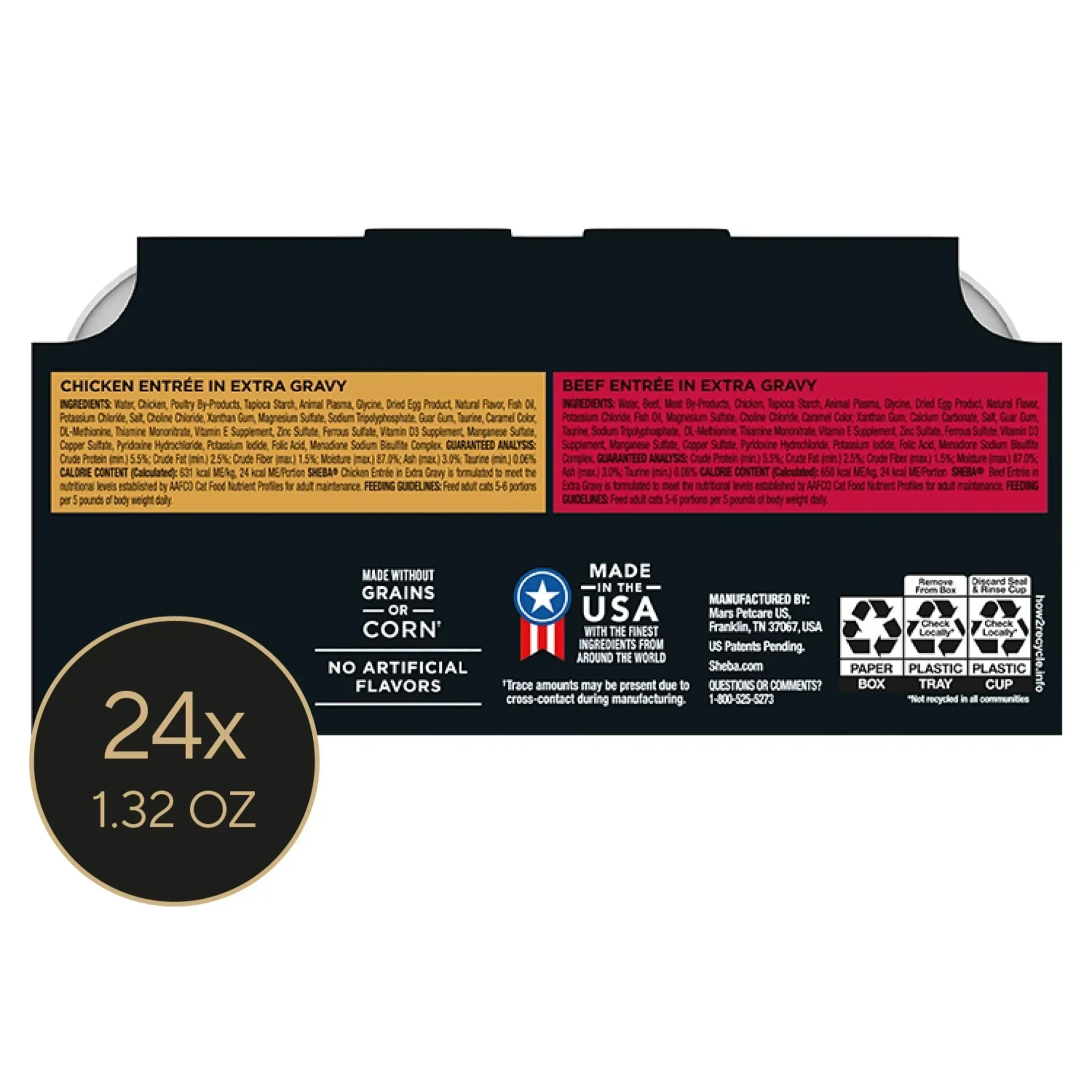 Sheba Gravy Indulgence Entree in Extra Gravy Variety Pack Cat Food, 2.6 oz Twin-Pack Trays, 24 Count - Image 10