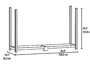 ShelterLogic 8' Ultra Duty Firewood Rack - Image 3
