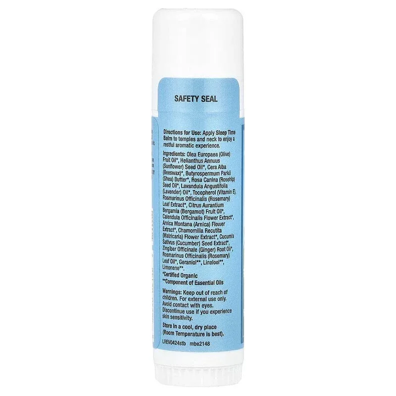 Sierra Bees, Sleep Time Balm Stick, Lavender & Chamomile, 0.6 oz (17 g) - Image 2