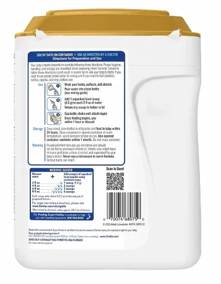 Similac 360 Total Care Sensitive Infant Formula Powder, 40 oz. - Image 2
