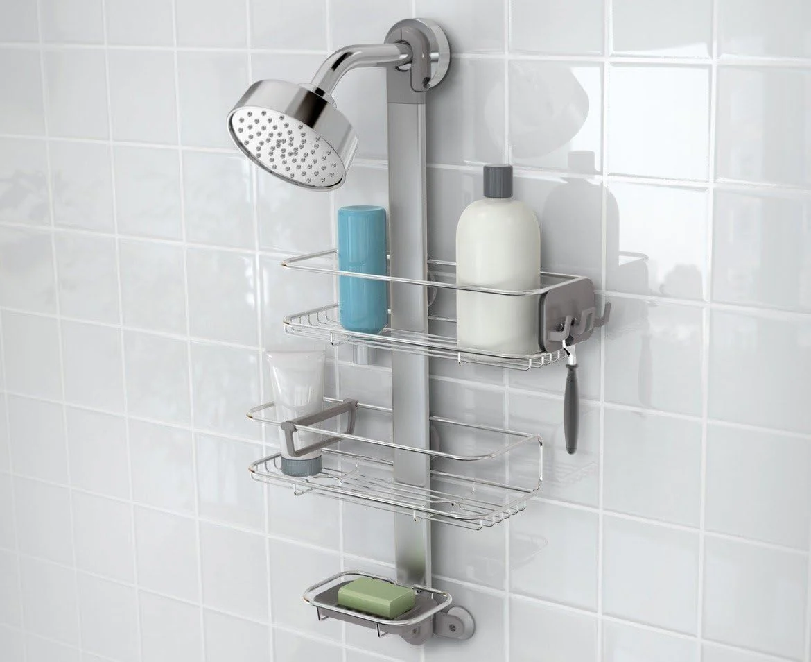 simplehuman Adjustable and Extendable Shower Caddy , Stainless Steel and Anodized Aluminum - Image 9