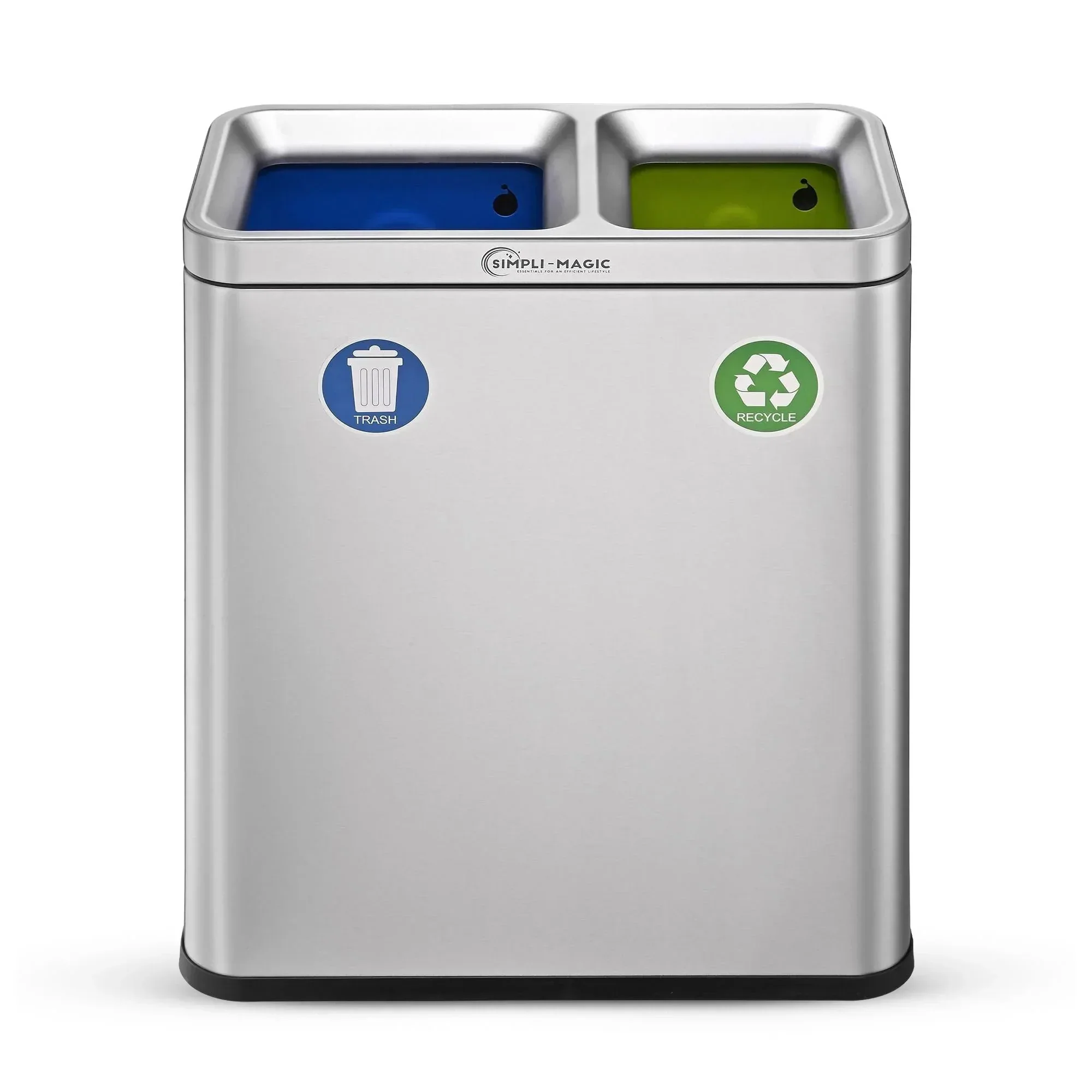 Simpli-Magic 18.5 Gallon (40L x 30L) Dual Compartment Step Trash Can – Kitchen Garbage Can with Waste & Recycling Bins – Slow-Close Lid, Odor Control, Hands-Free - Image 12