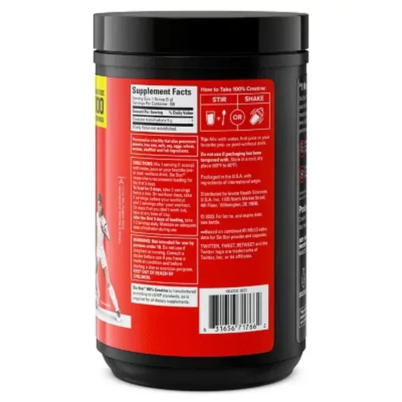 Six Star 100% Creatine Powder, Unflavored (1.10 Lb. Approx. 100 Servings) - Image 8