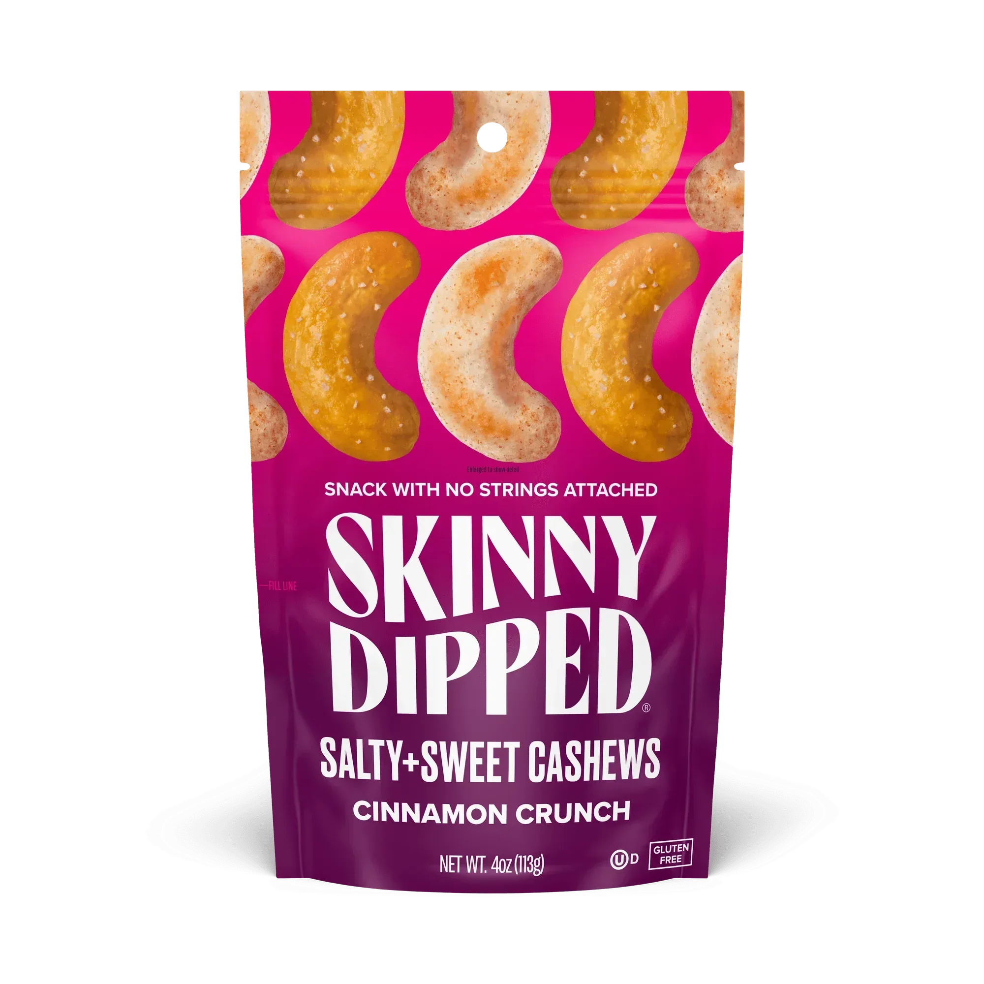 SkinnyDipped Cinnamon Crunch Cashews, 4oz