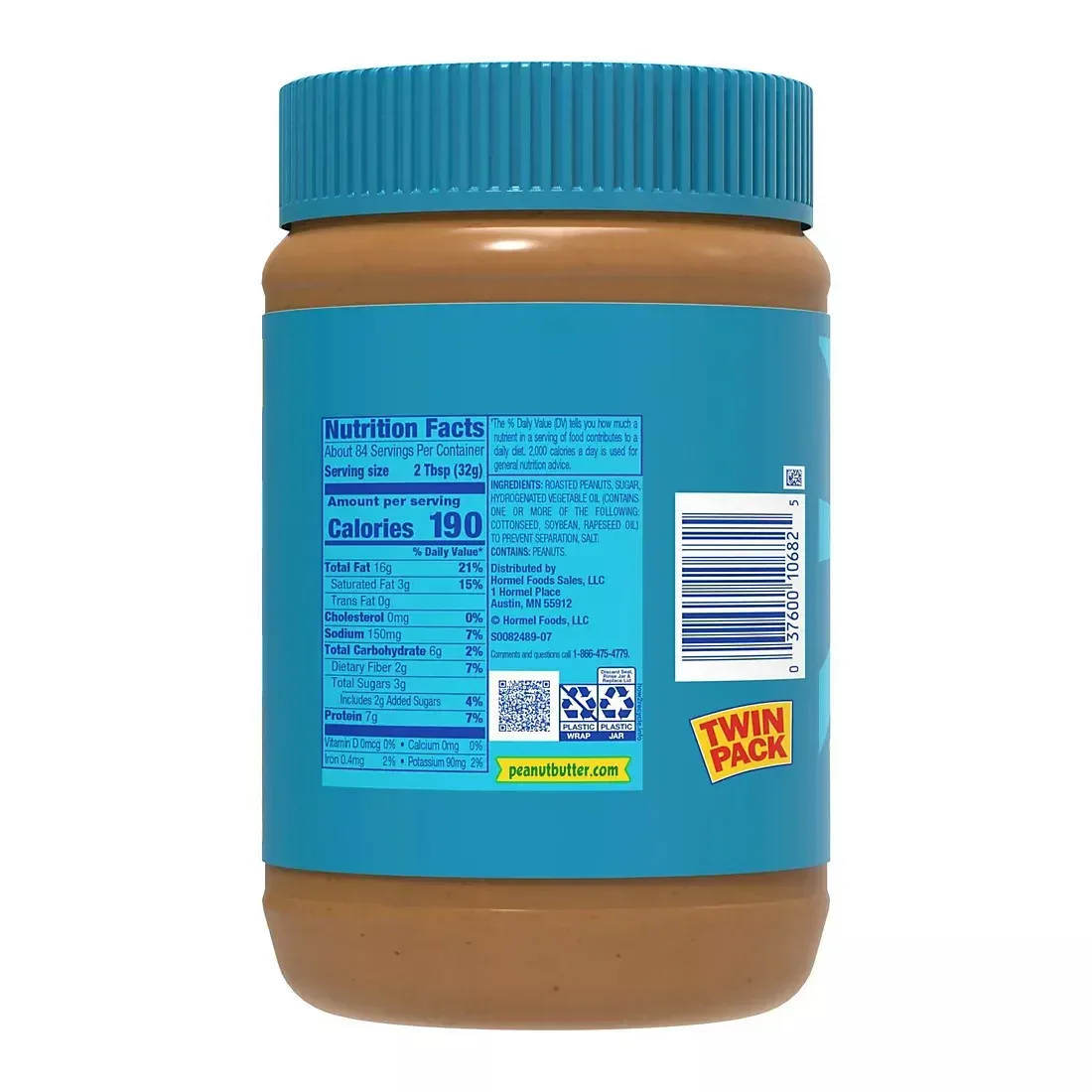 Skippy Creamy Peanut Butter, 2 pk./48 oz. - Image 3
