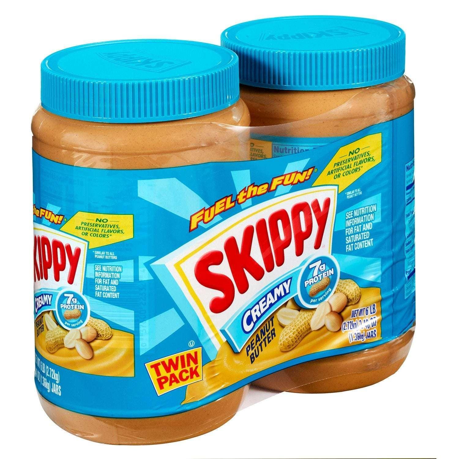 Skippy Creamy Peanut Butter Spread, 48 oz., 2 pk. - Image 3