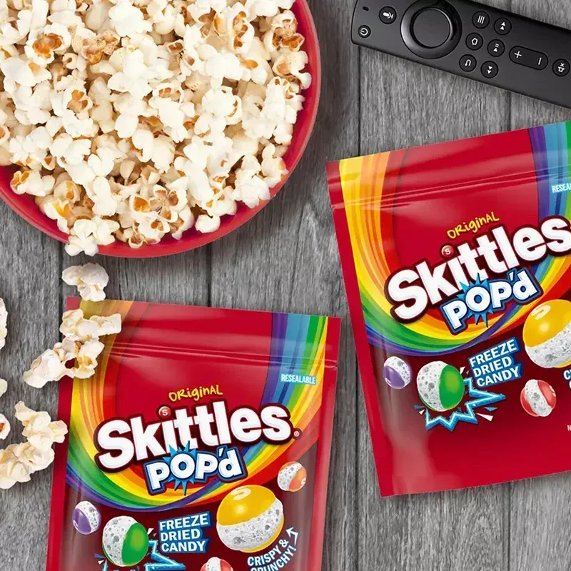 Skittles Pop'd Originals Freeze Dried Candy, Resealable Bag, 2 pk./5.5 oz. - Image 5
