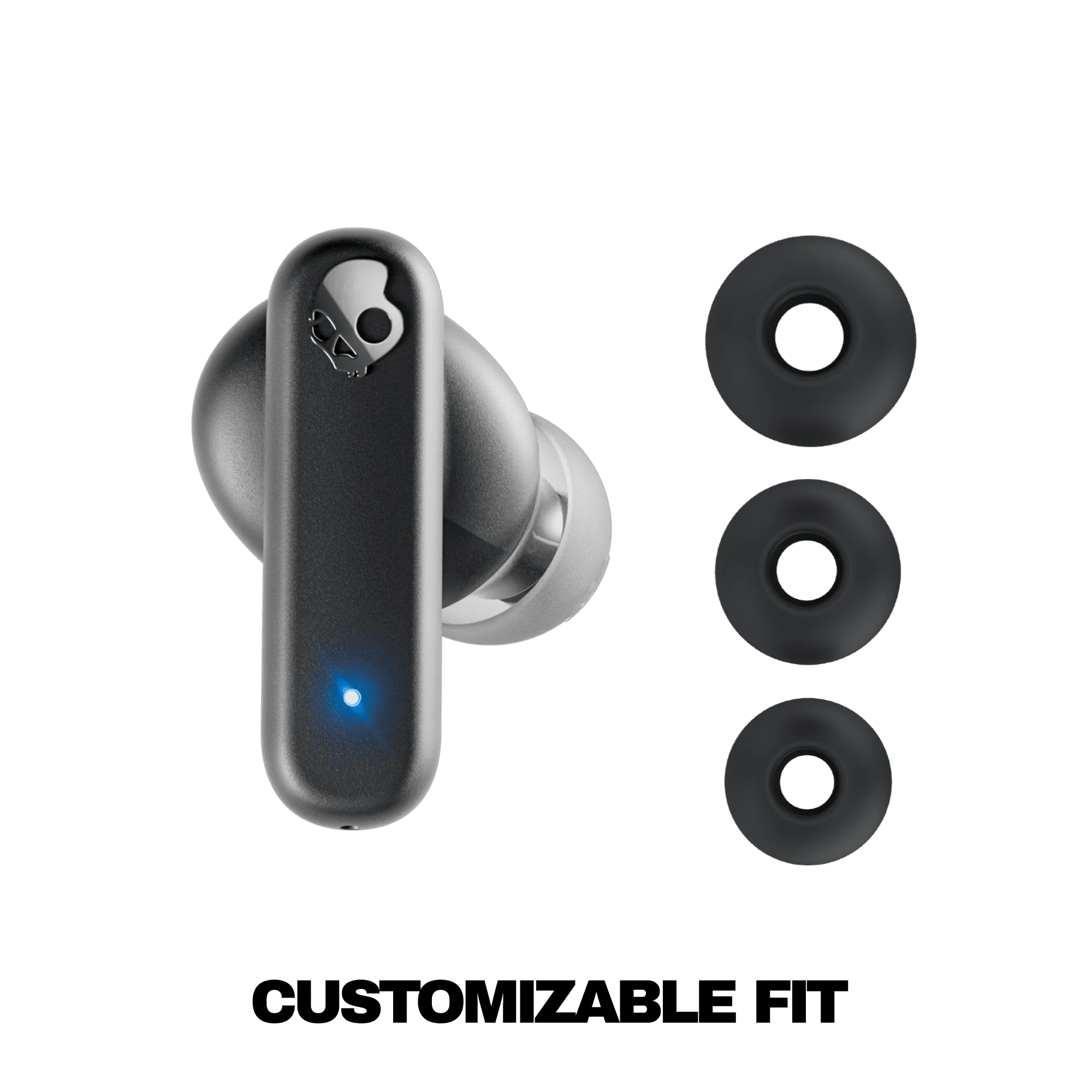 Skullcandy Smokin' Buds XT True Wireless in-Ear Earbuds, Black - Image 3