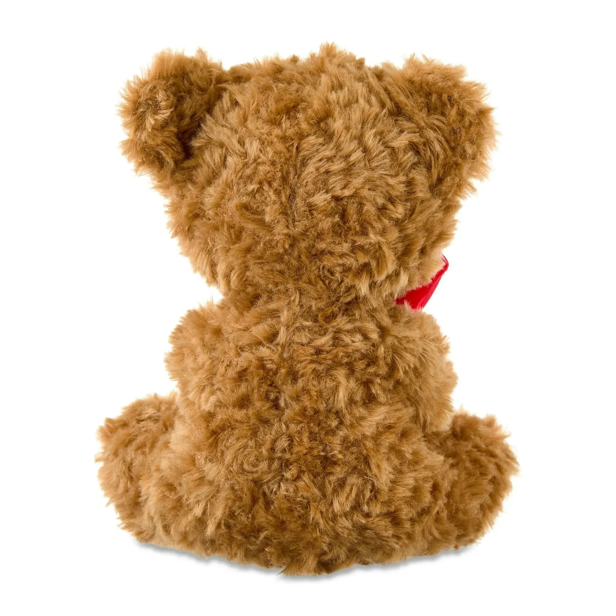 Small Bear with Rose Plush, Brown, 8", Valentine's Day by Way To Celebrate - Image 5