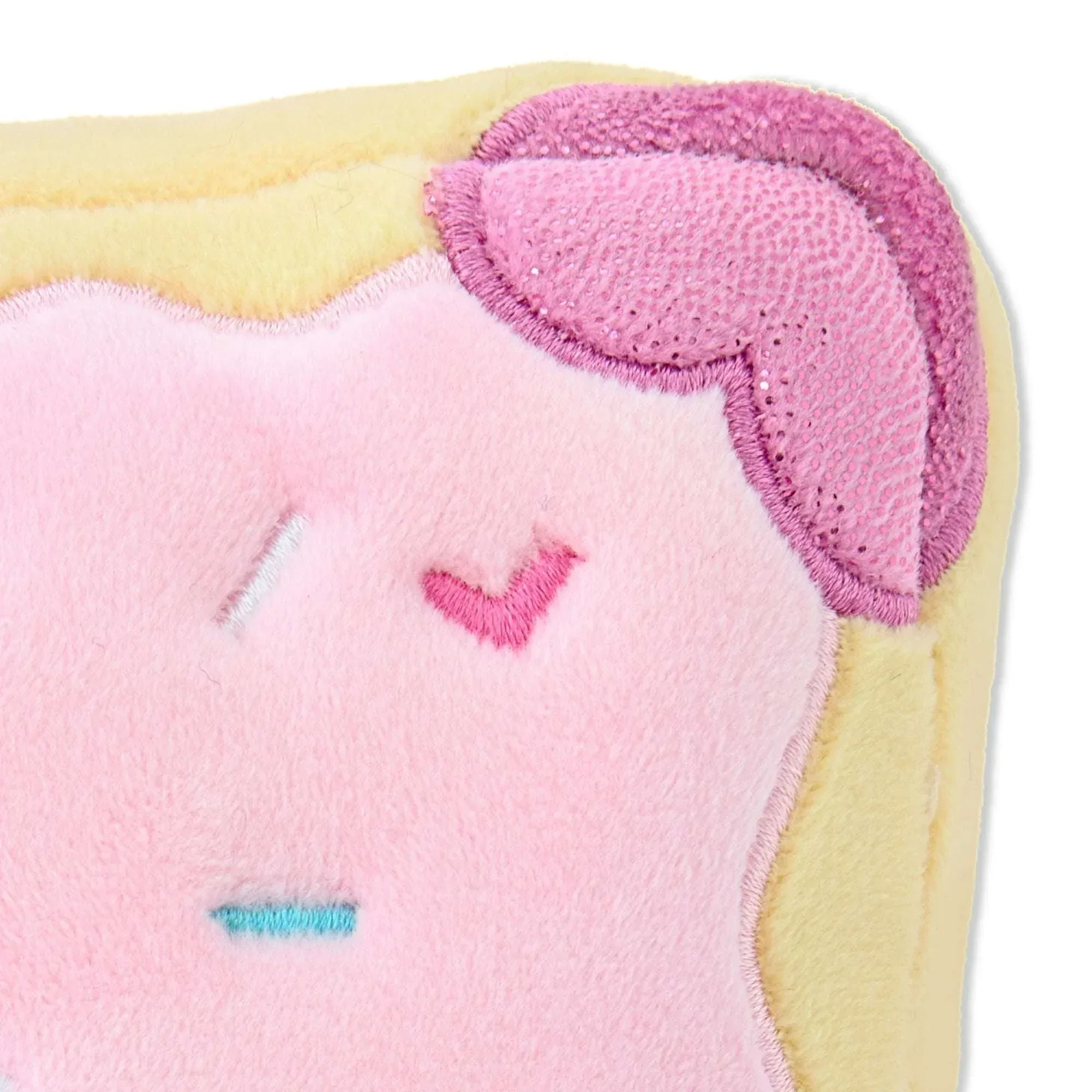 Small Frosted Toaster Pastry Plush, Pink, 6", Valentine's Day by Way To Celebrate - Image 4