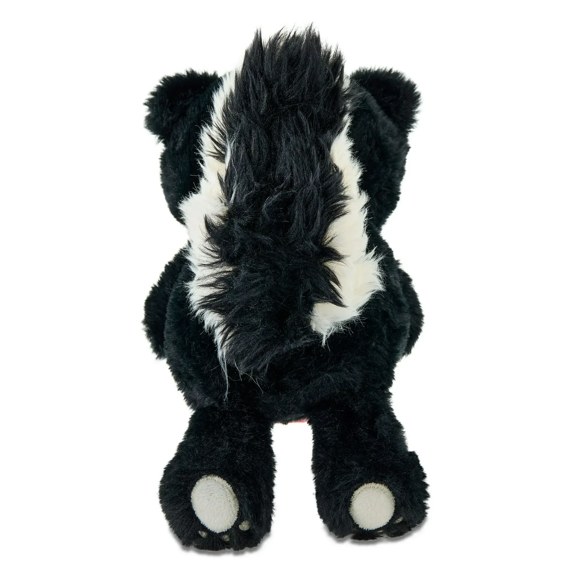 Small Skunk Plush, Black, White, and Red, 10", Valentine's Day by Way To Celebrate - Image 4