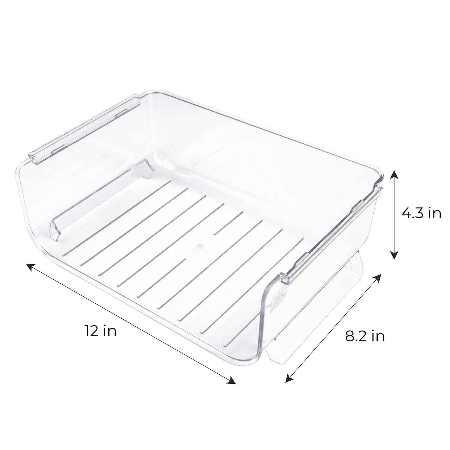 Smart Design 2-Pack Clear Stackable Bottle Organizer - Image 3