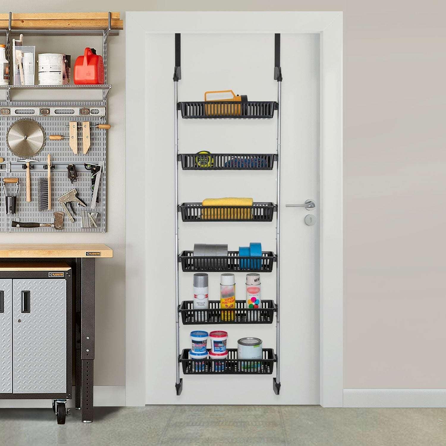 Smart Design 6-Tier Pantry Organizer with 6 Full Baskets, Choose Color - Image 12