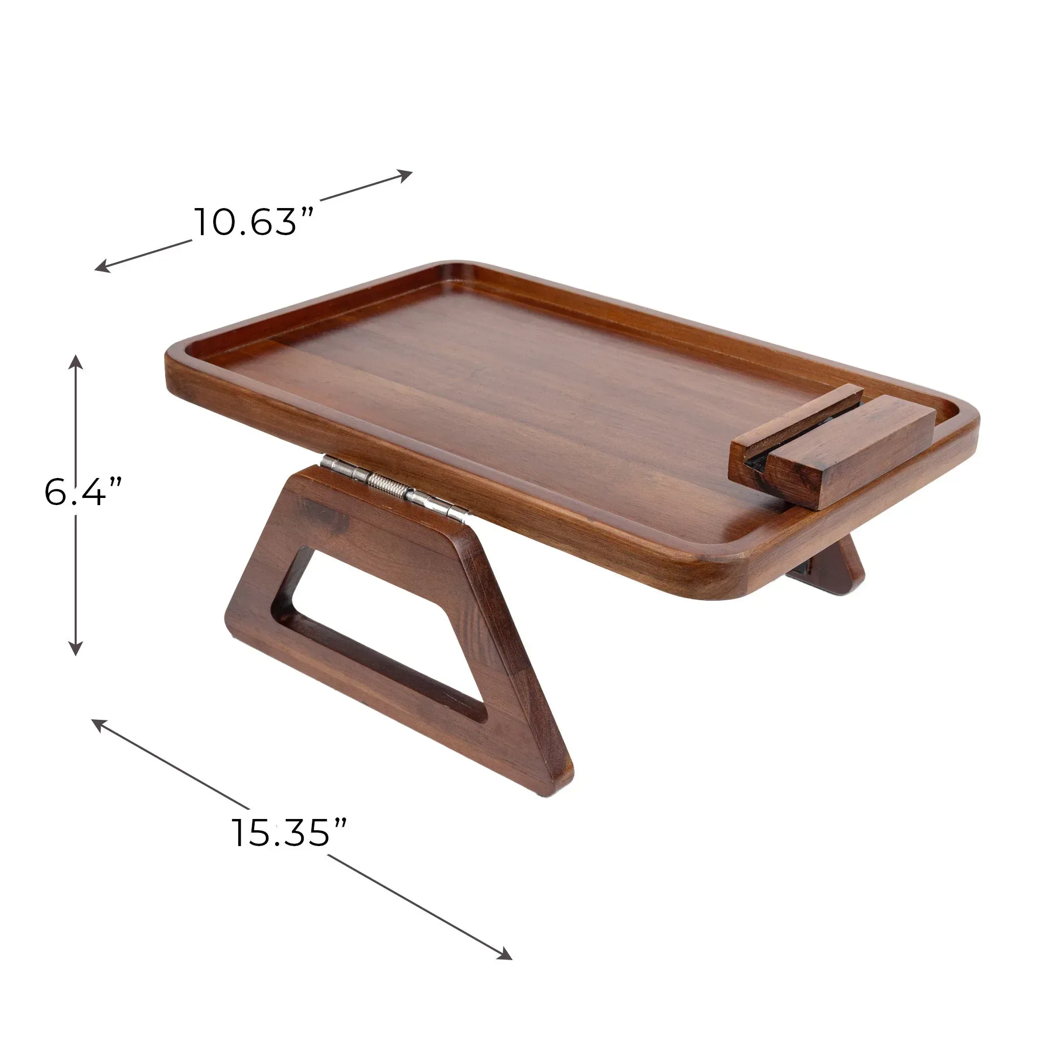 Smart Design Acacia Armrest Tray - Image 3