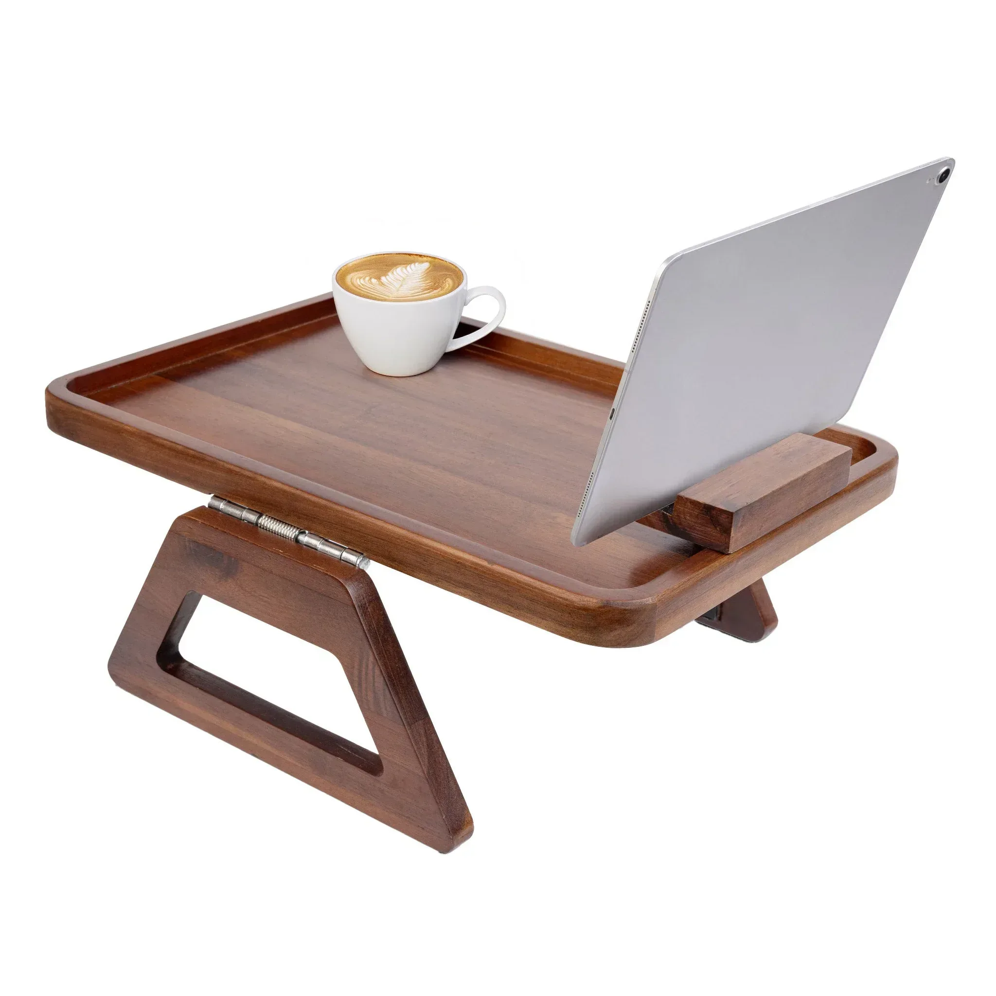 Smart Design Acacia Armrest Tray - Image 4