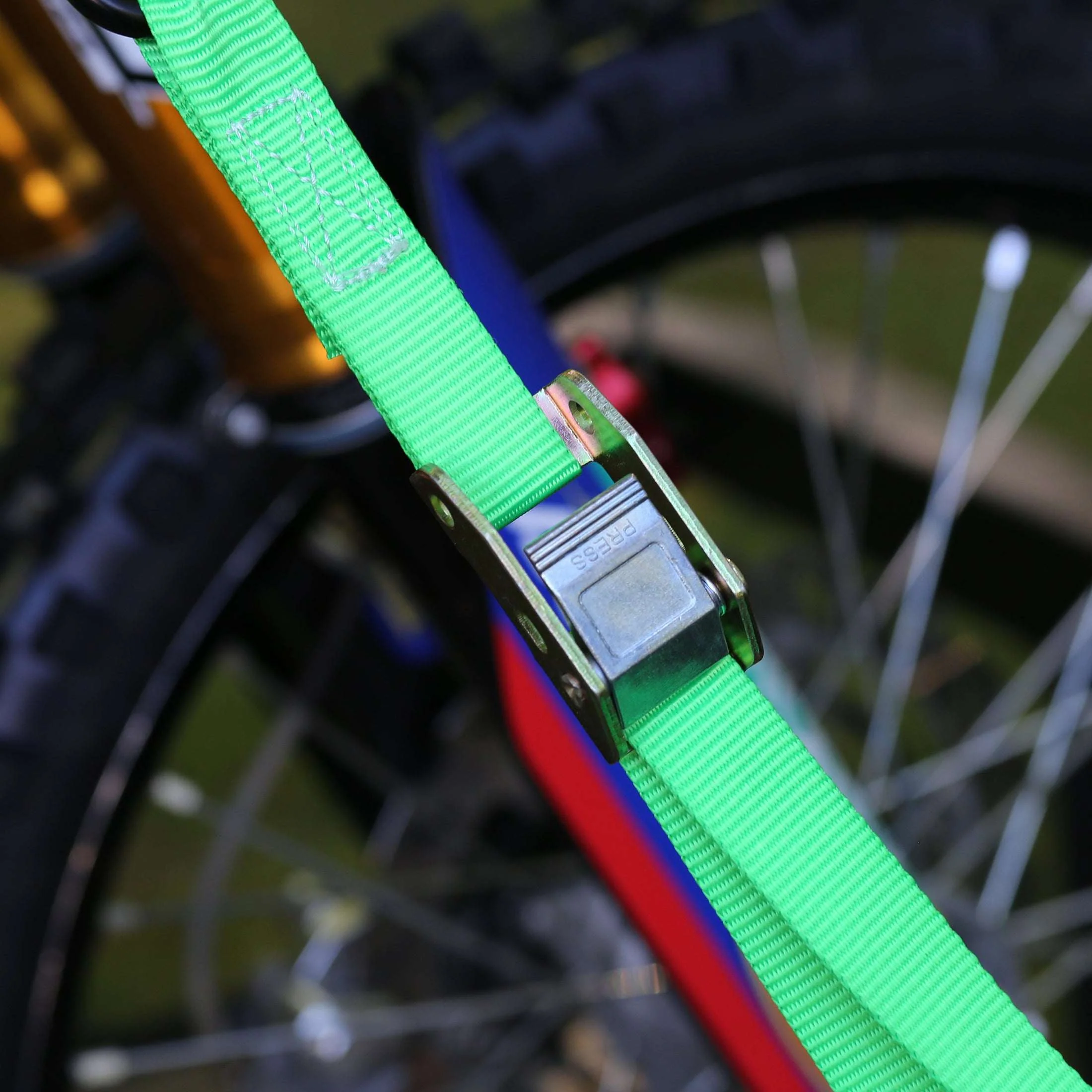 SmartStraps 1" x 10ft Standard Duty Cambuckle Tie Down Strap, Green, 4 Pack - 300lb SWL - Image 4