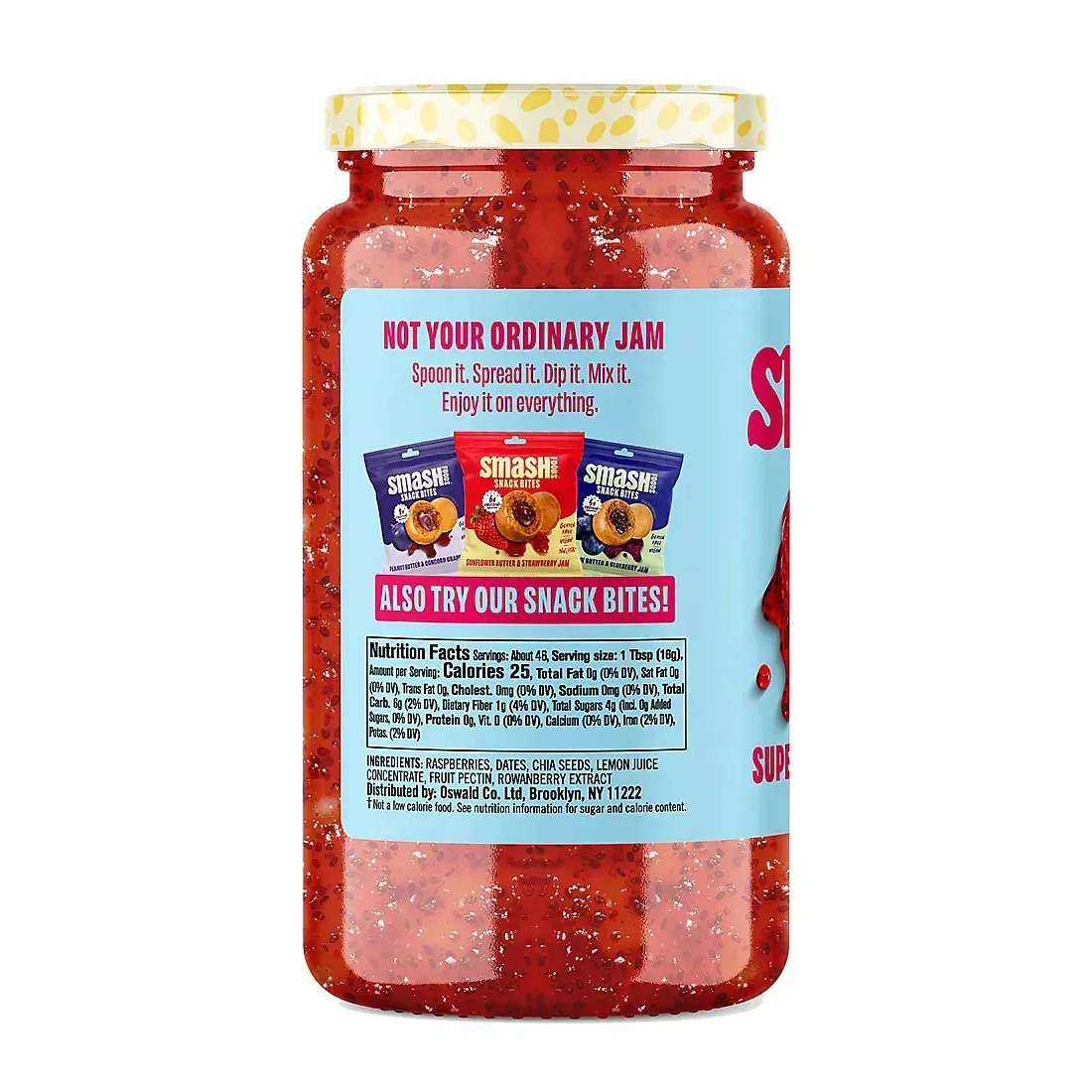 Smash Foods Raspberry Superfood Fruit Spread, 26 oz. - Image 2