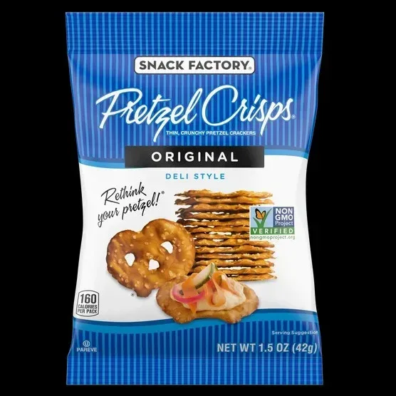 Snack Factory Pretzel Crisps, Variety Pack, 1.5 oz, 24-count - Image 3