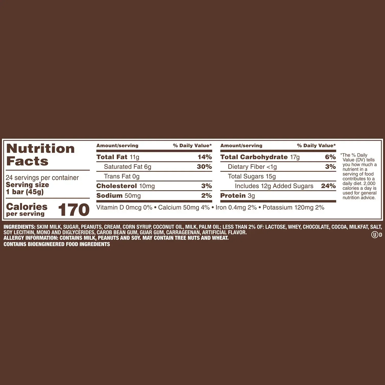 SNICKERS Chocolate Caramel Peanut Butter Ice Cream Bars, Frozen, 2 oz., 24 ct. - Image 2