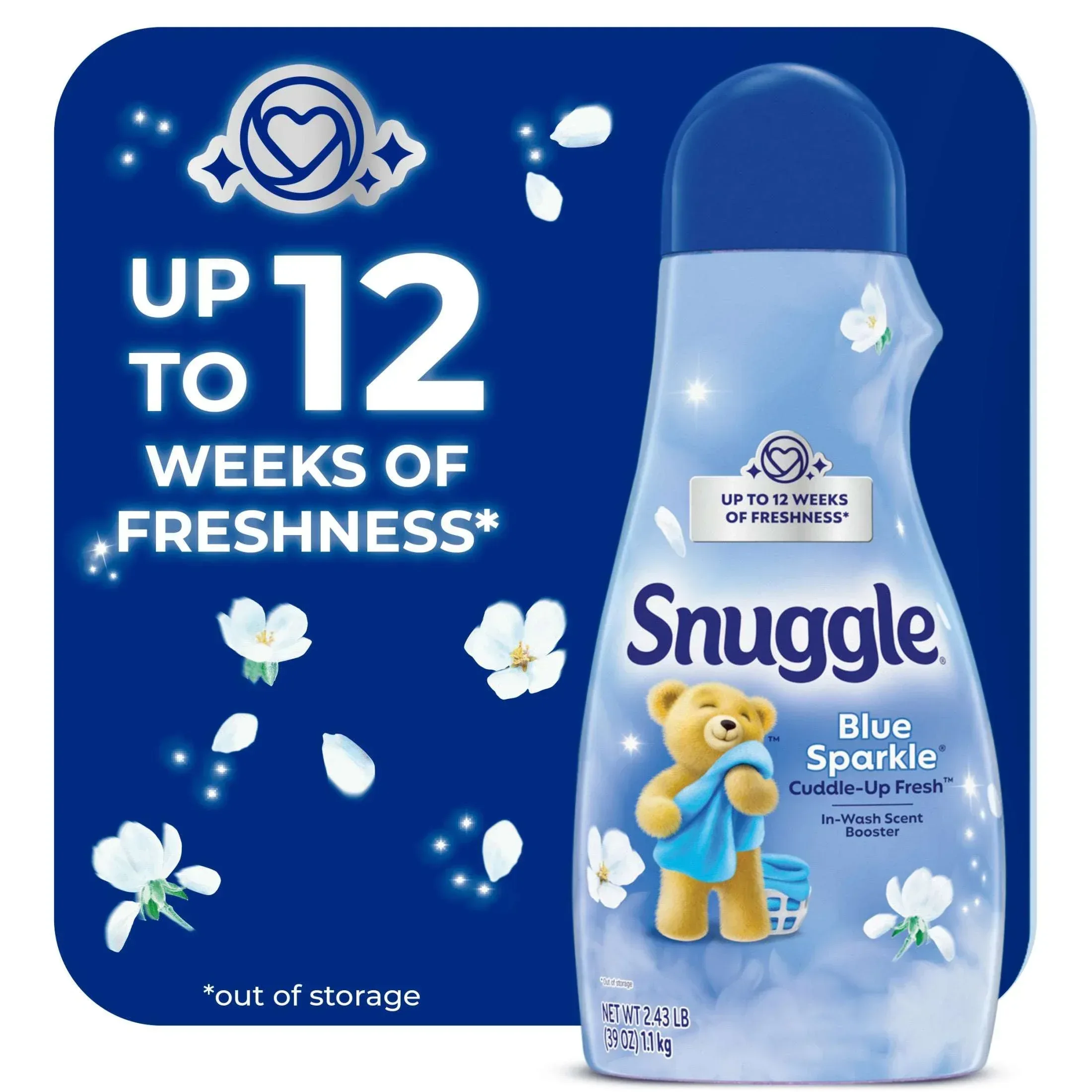 Snuggle In Wash Scent Booster, Blue Sparkle, 39 oz - Image 2