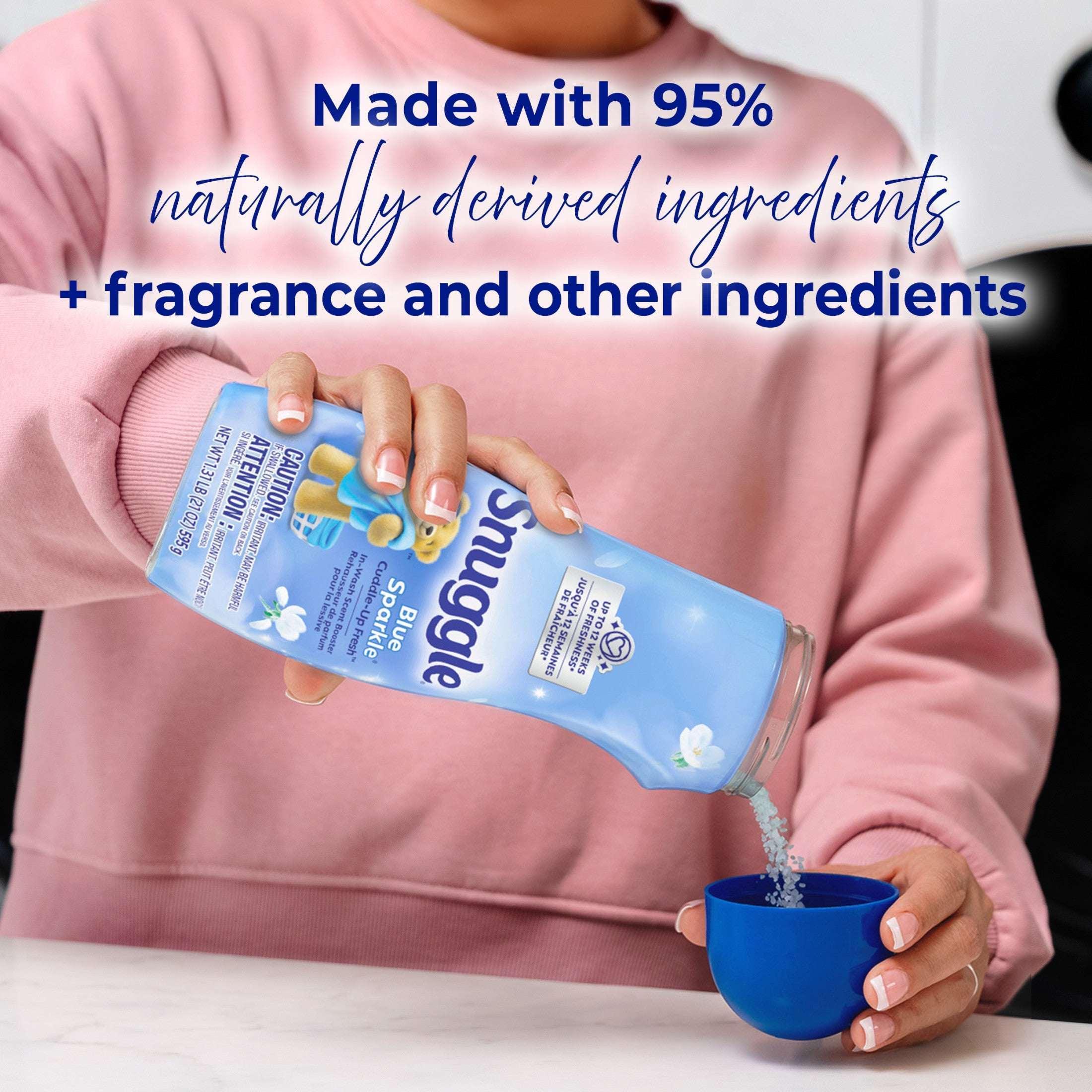 Snuggle In Wash Scent Booster, Blue Sparkle, 39 oz - Image 4