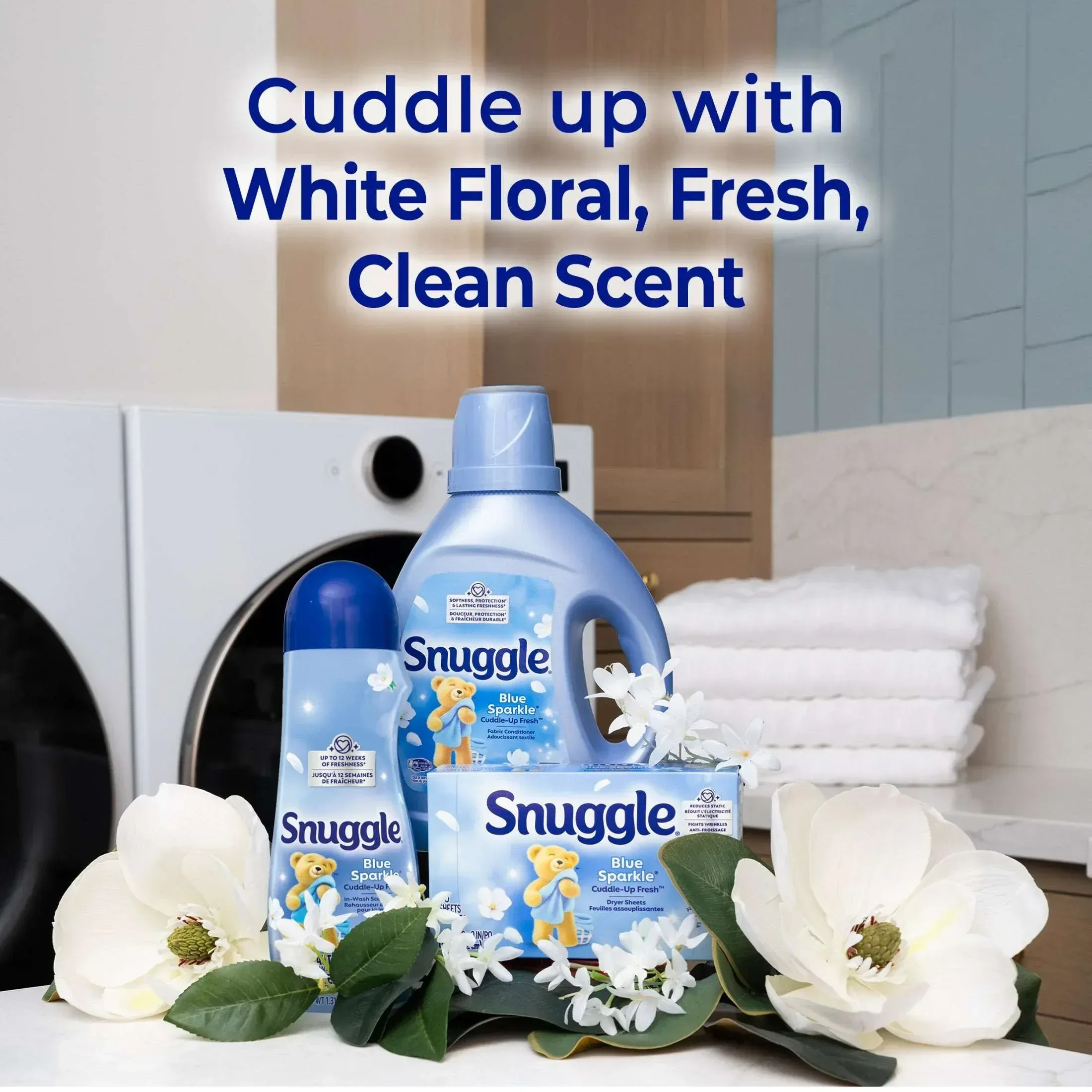 Snuggle In Wash Scent Booster, Blue Sparkle, 39 oz - Image 6