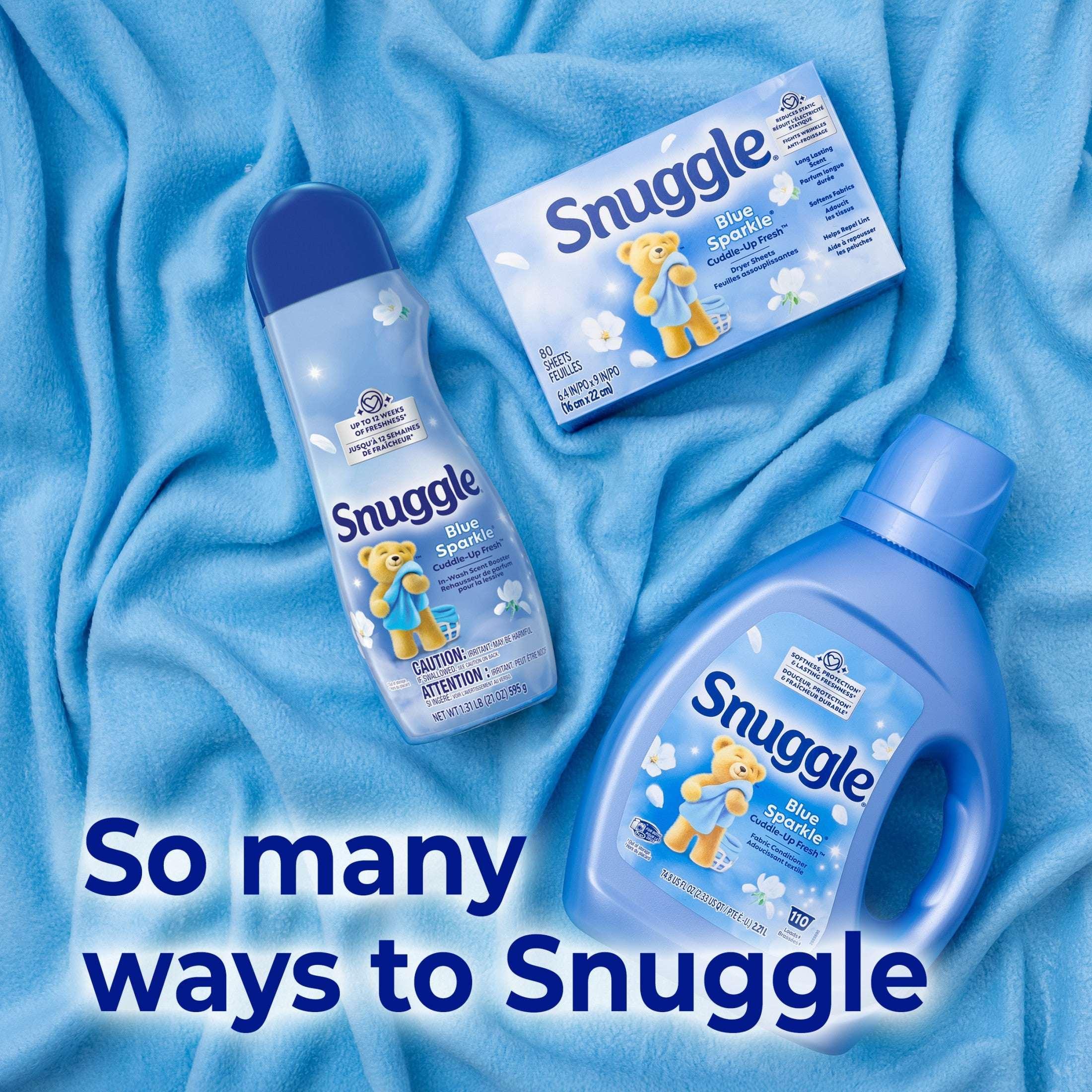 Snuggle In Wash Scent Booster, Blue Sparkle, 39 oz - Image 7
