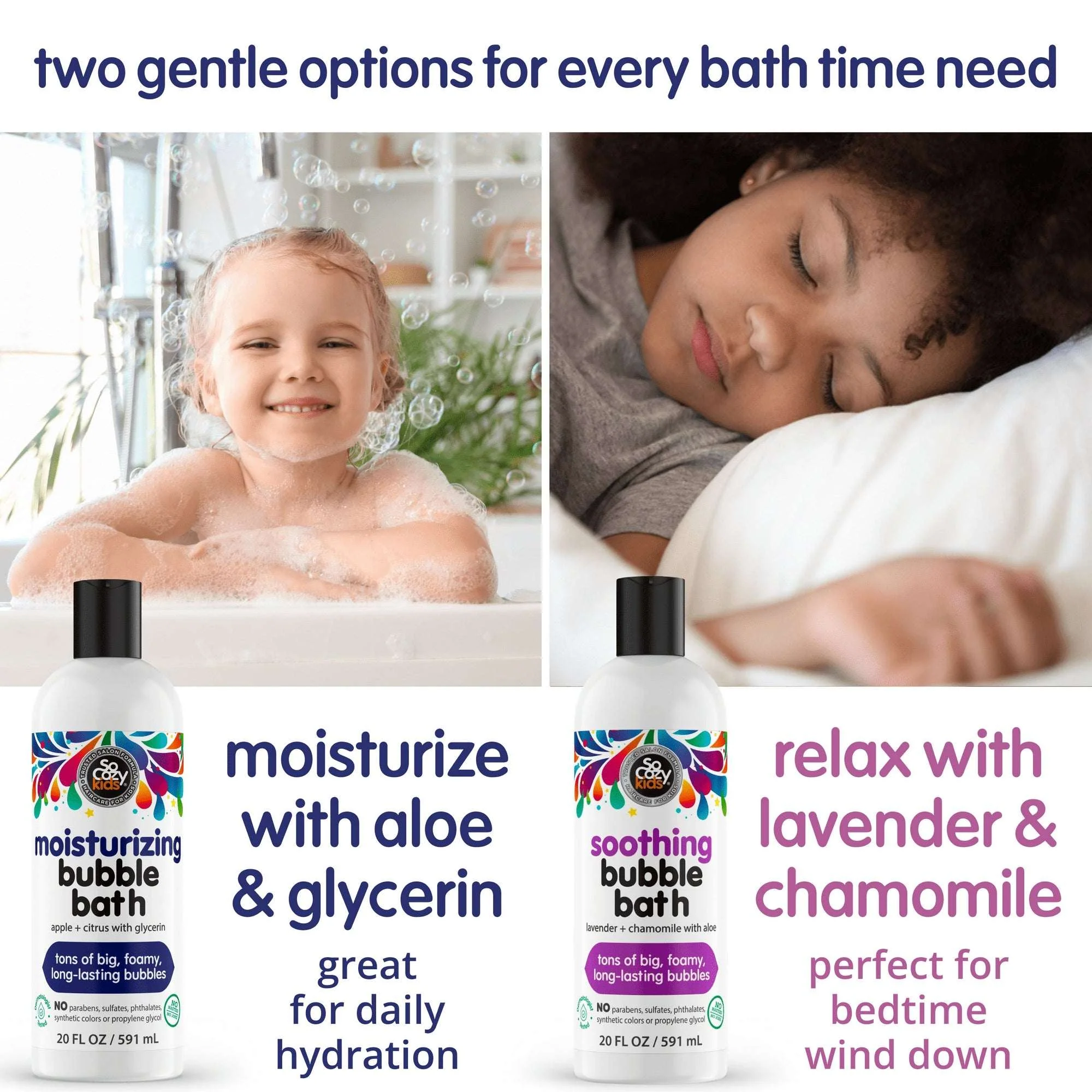 SoCozy Kids Apple & Citrus Moisturizing Bubble Bath & Body Wash, 20 fl oz - Image 6