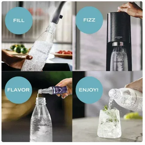SodaStream Terra Black Sparkling Water Maker Bundle +Pepsi 440ml - Image 3