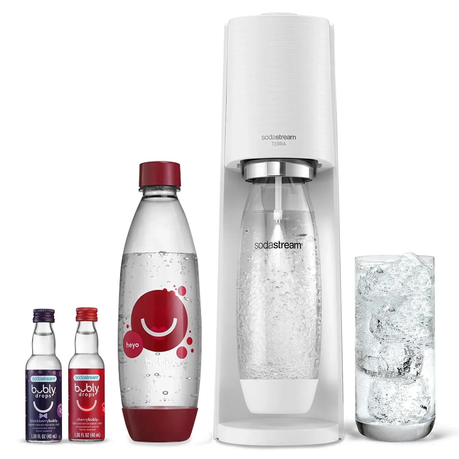 SodaStream Terra Starter Kit with Cherry Bubly Designed Bottle - Image 2