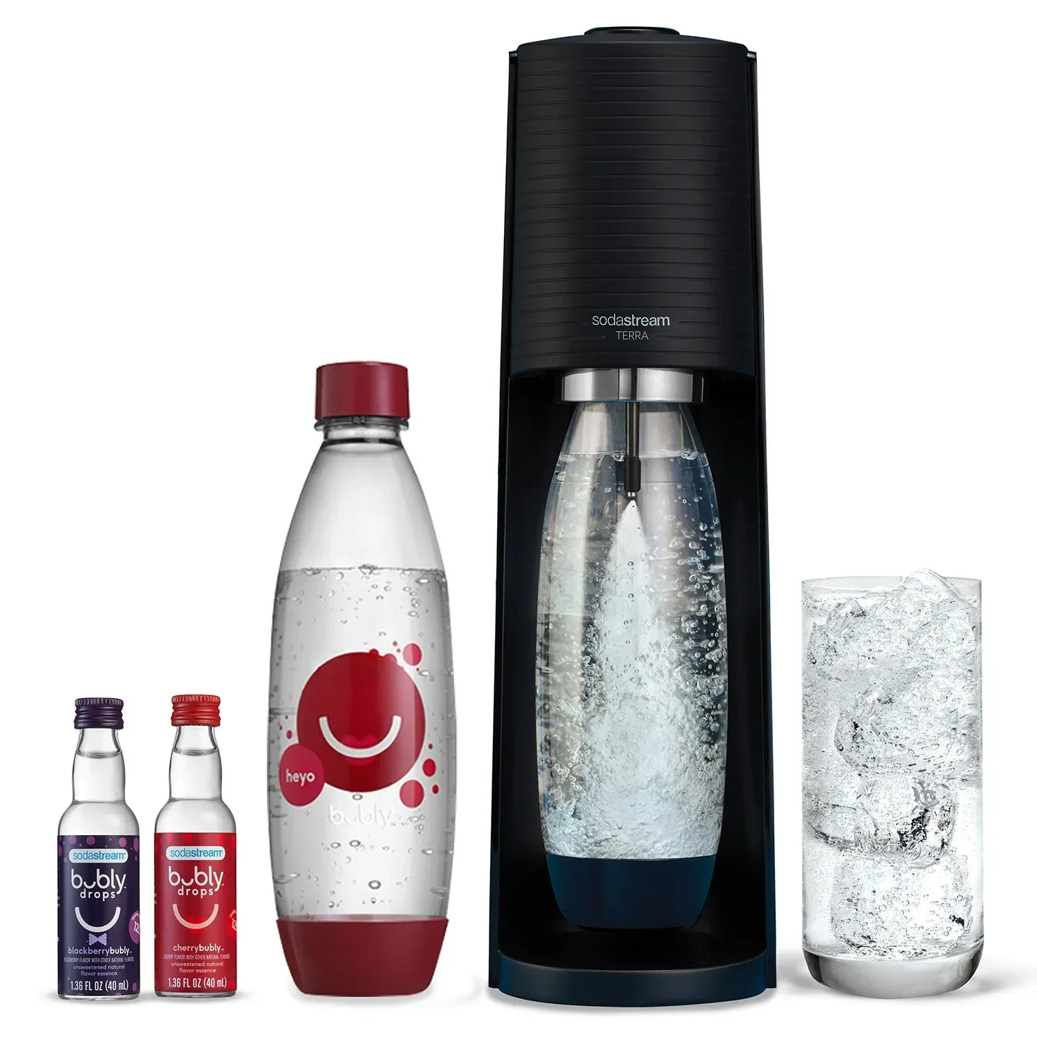 SodaStream Terra Starter Kit with Cherry Bubly Designed Bottle - Image 9