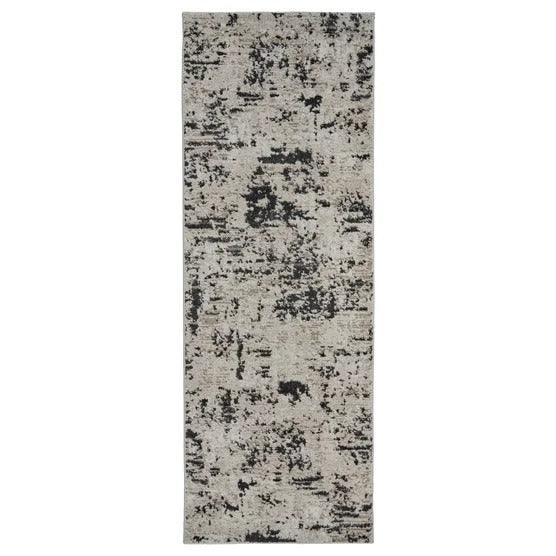 Solaris Runner Rug, Argent Charcoal, 2’2” x 6’ - Image 2