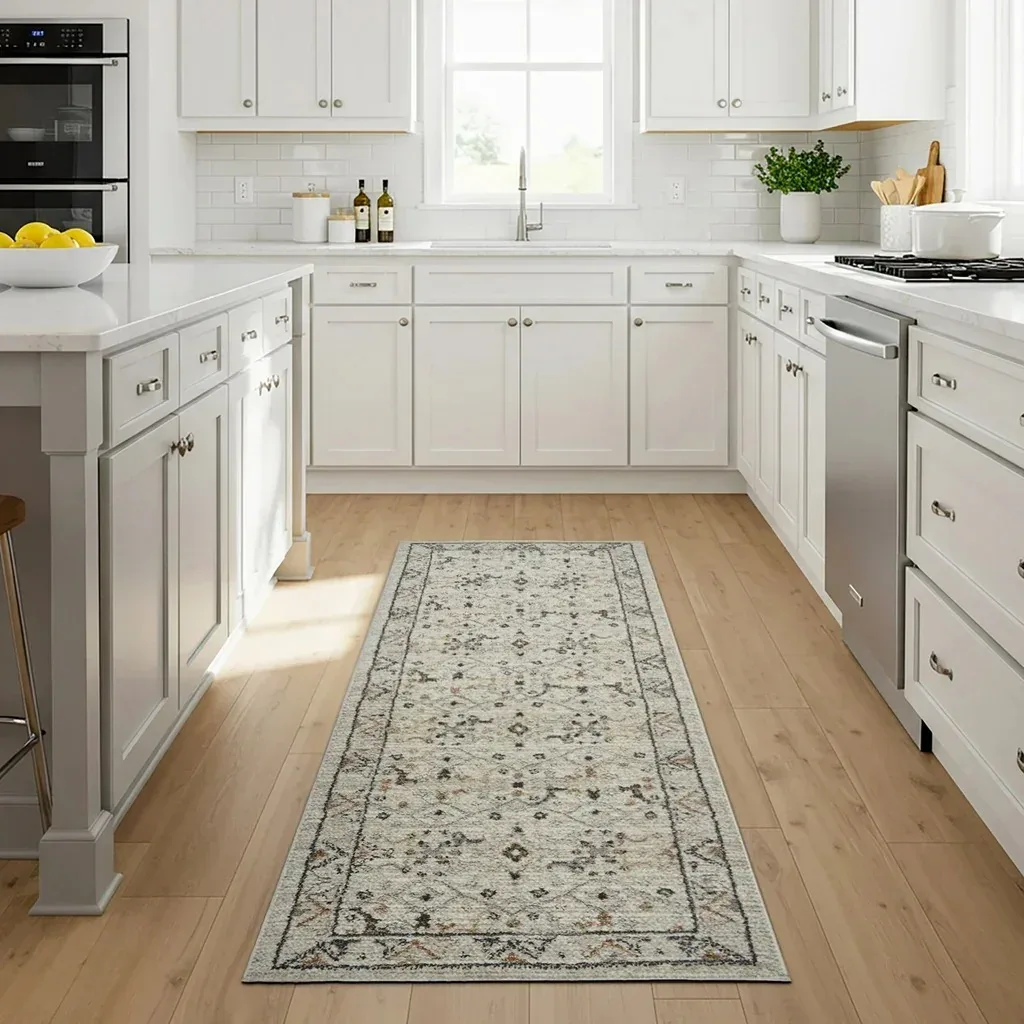 Solaris Runner Rug, Ayana Ivory, 2’2” x 6’